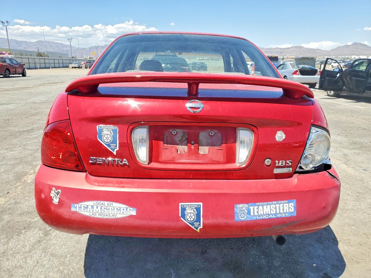 2006 Nissan Sentra 1.8 Red vin: 3N1CB51D86L526011