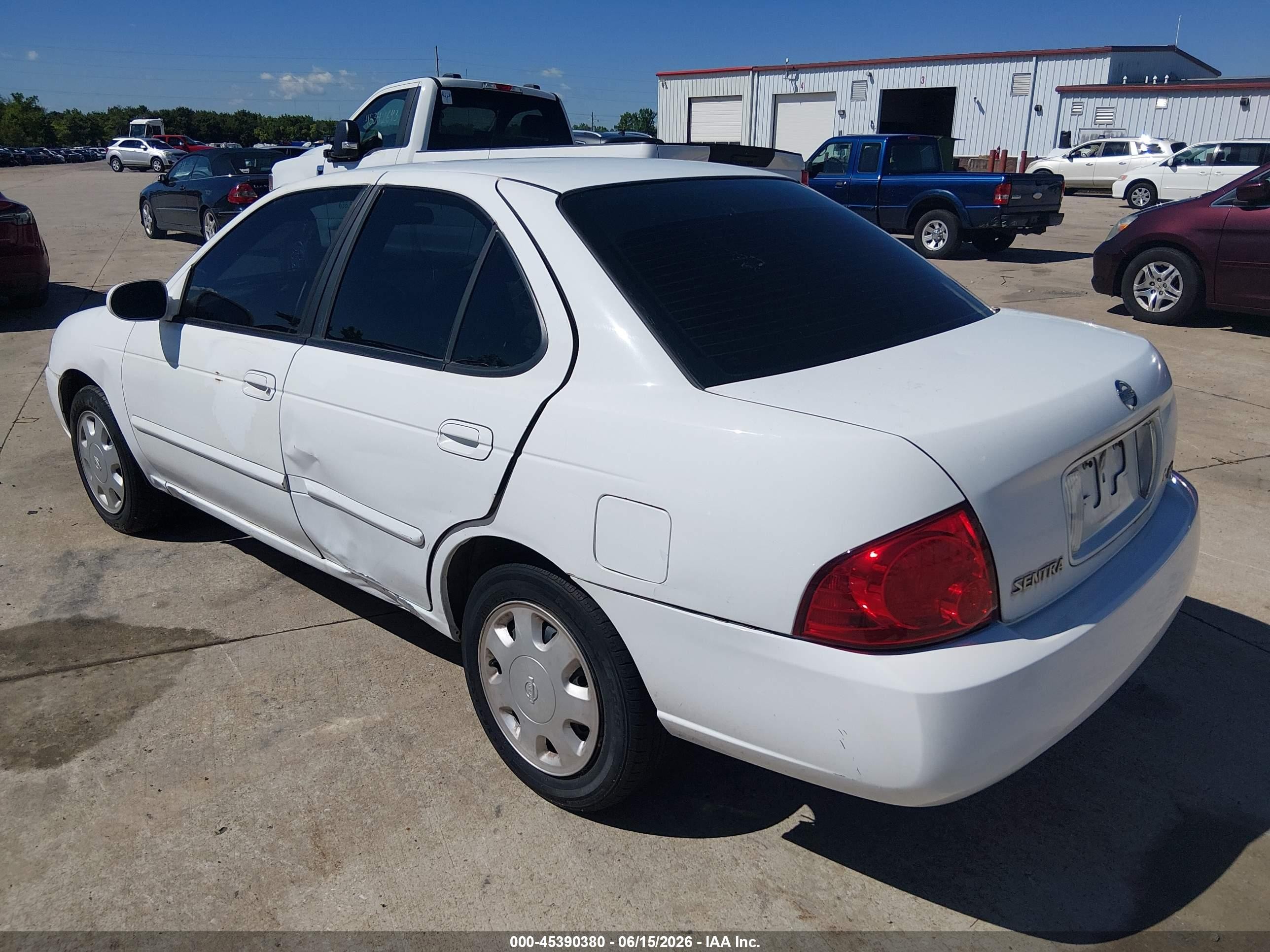 2006 Nissan Sentra 1.8s White vin: 3N1CB51D86L545724