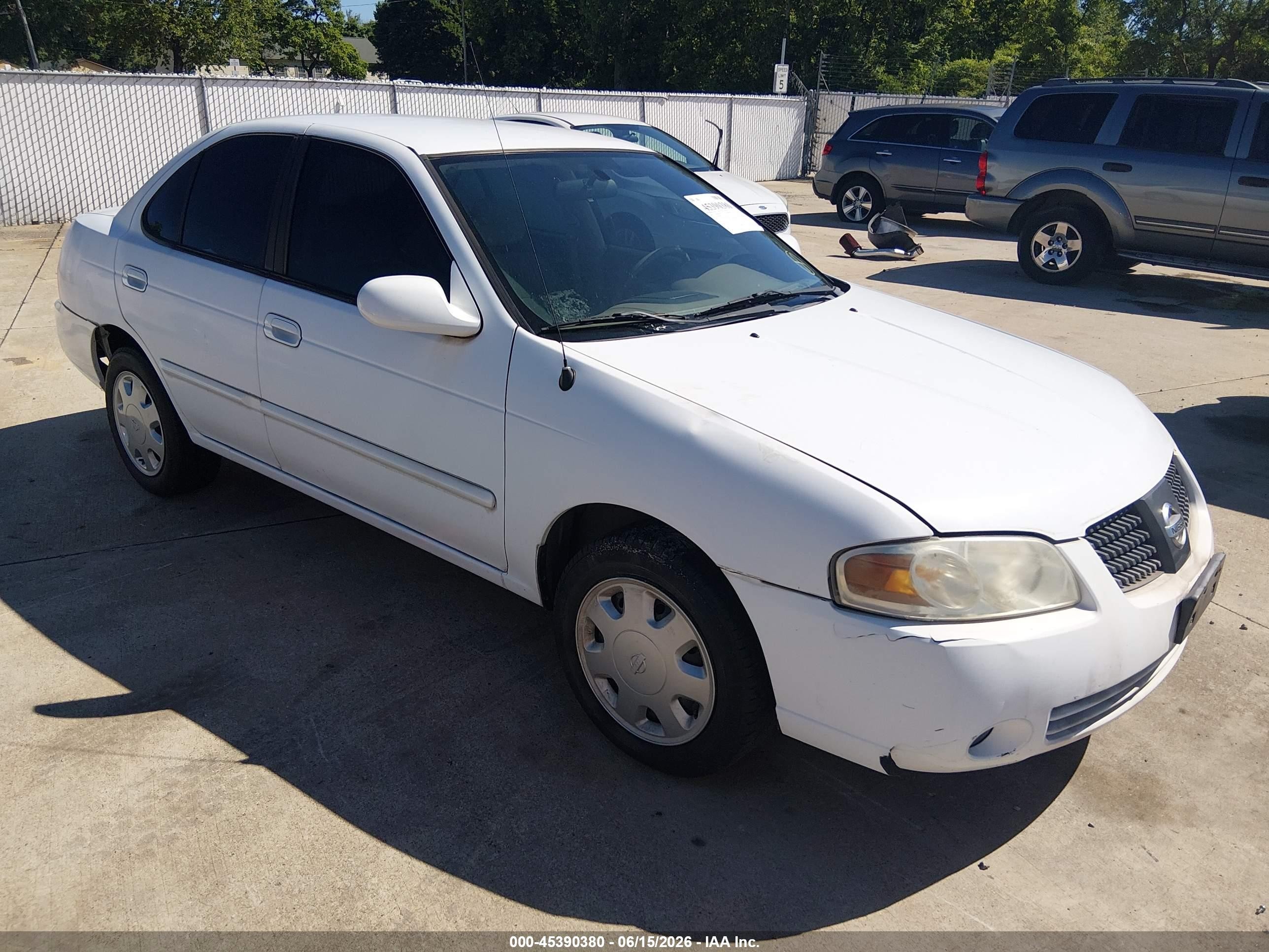 2006 Nissan Sentra 1.8s White vin: 3N1CB51D86L545724