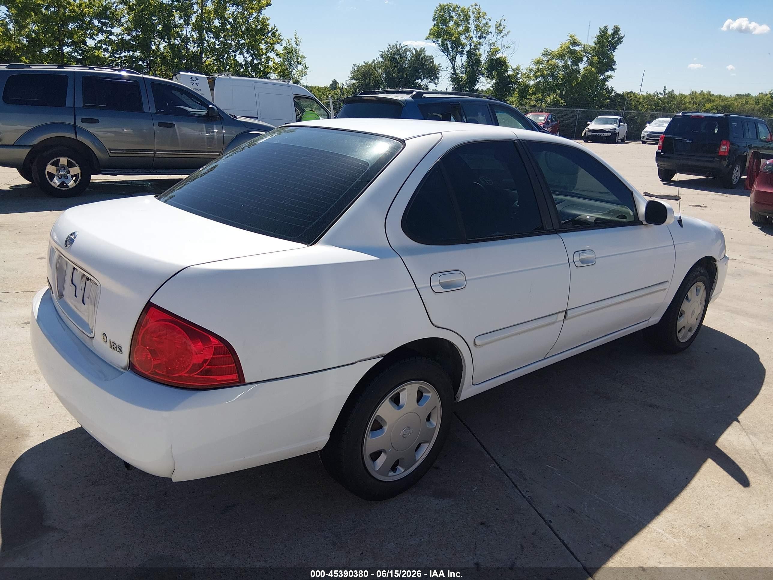 2006 Nissan Sentra 1.8s White vin: 3N1CB51D86L545724