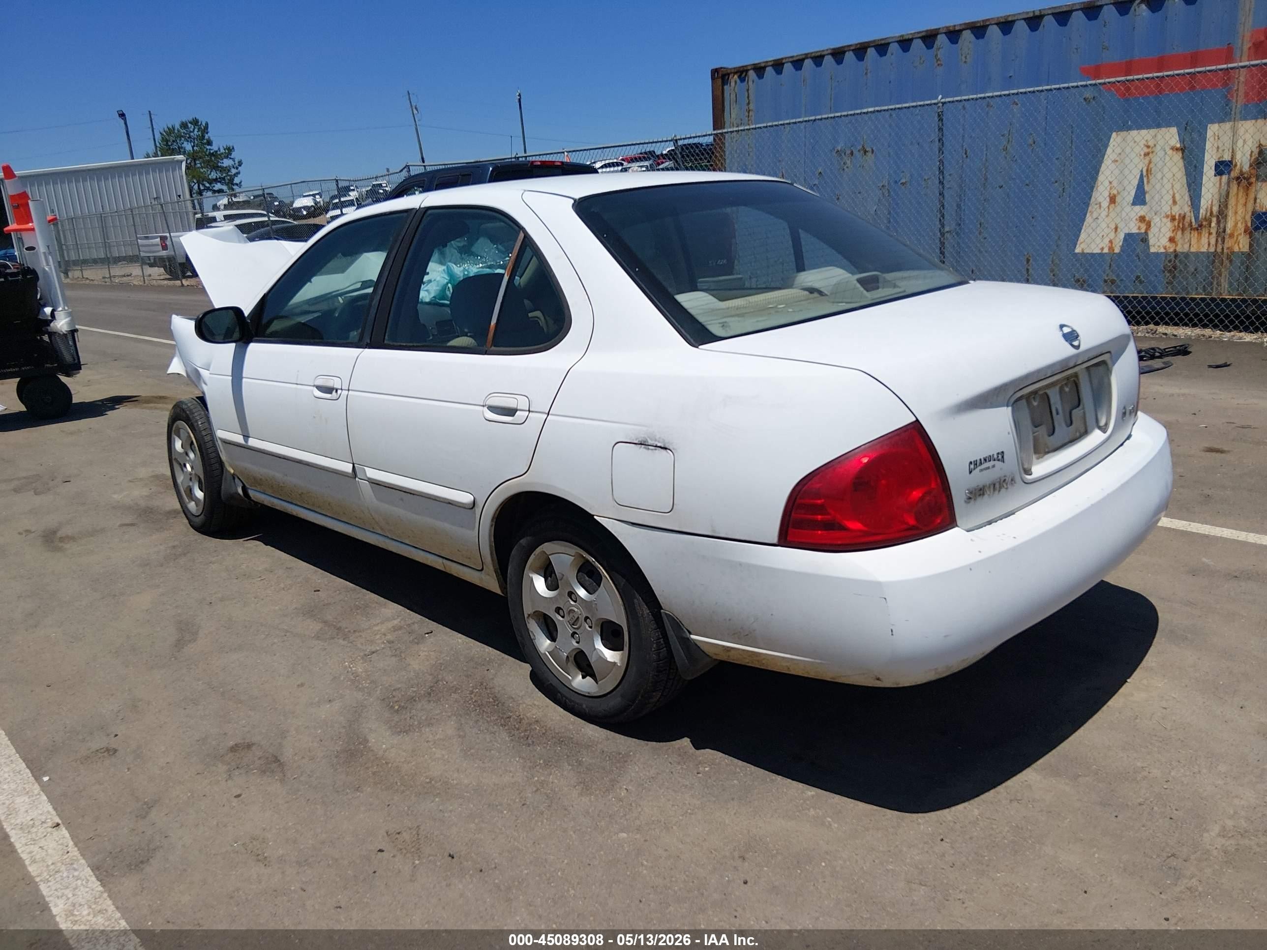 2006 Nissan Sentra 1.8 Белый vin: 3N1CB51D86L567450