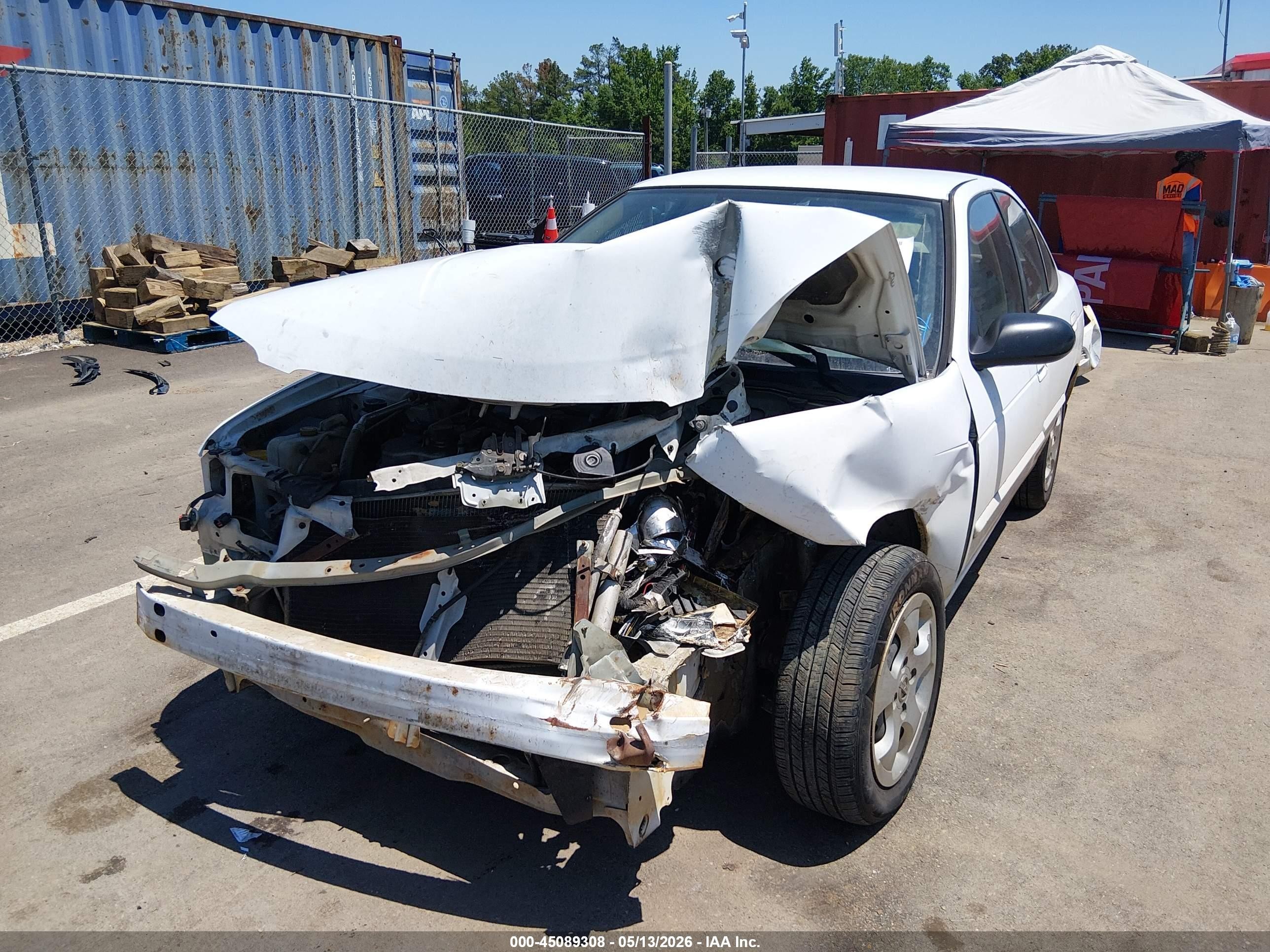 2006 Nissan Sentra 1.8 Белый vin: 3N1CB51D86L567450