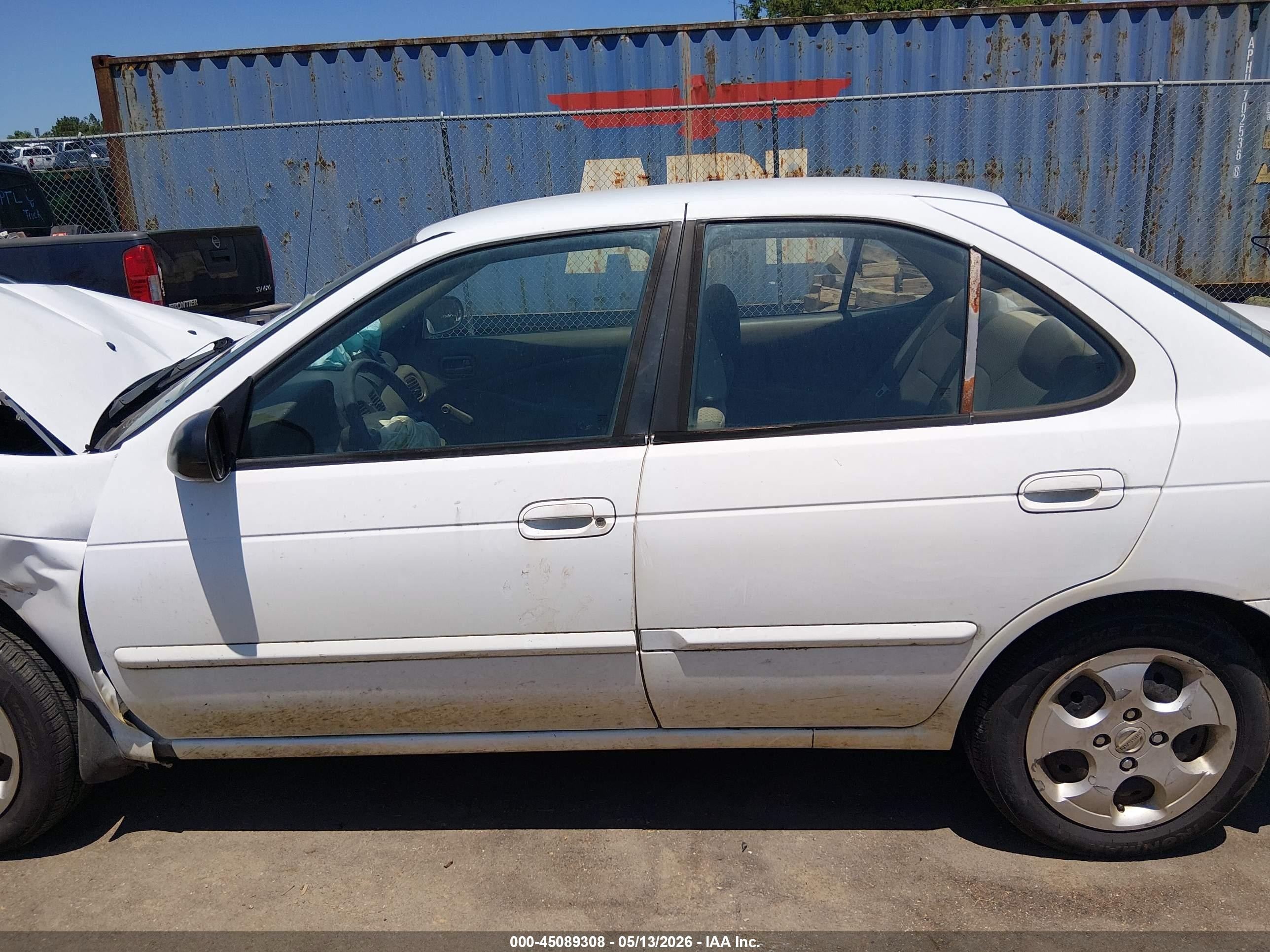 2006 Nissan Sentra 1.8 Белый vin: 3N1CB51D86L567450