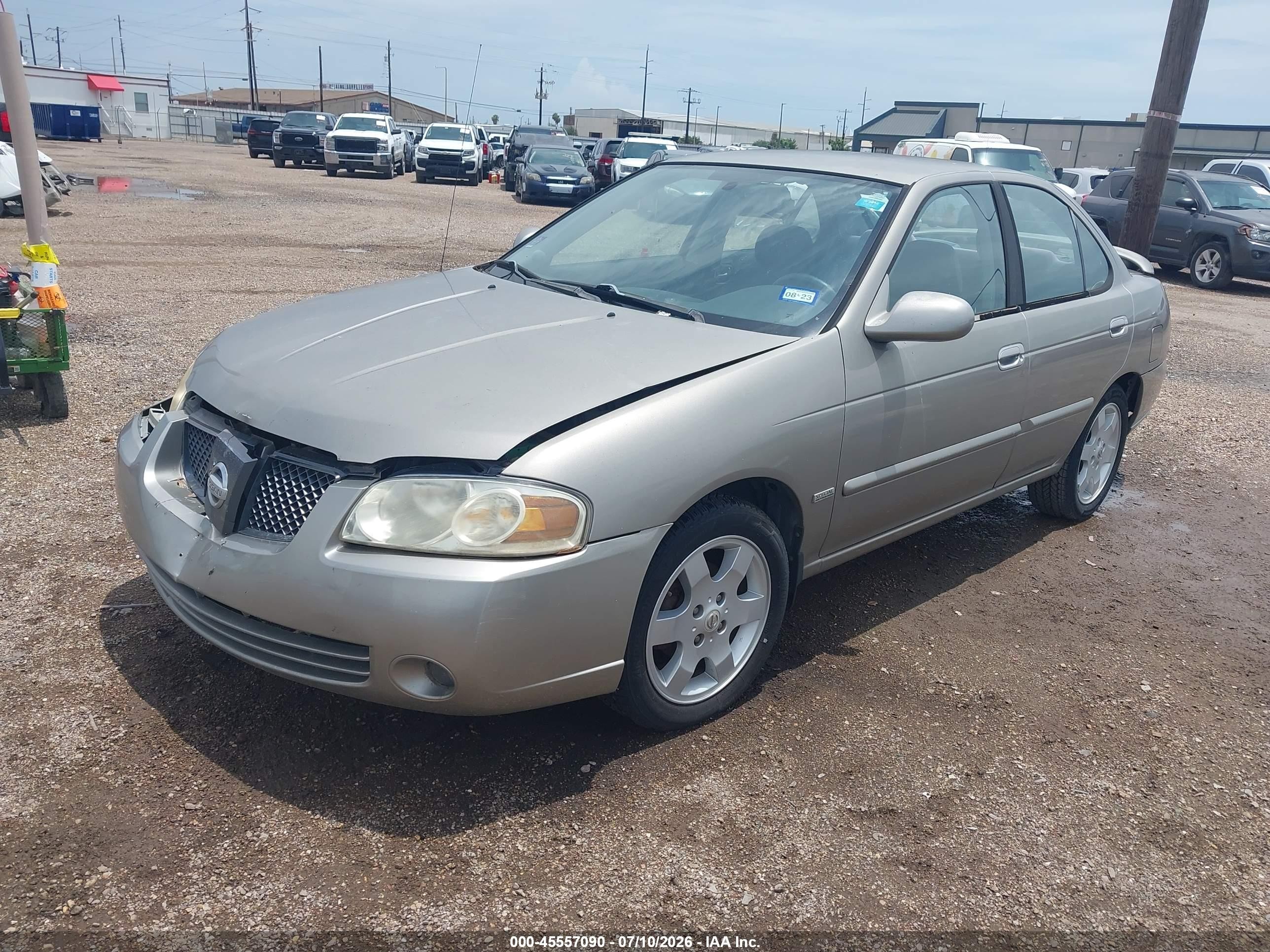 2006 Nissan Sentra 1.8s Gold vin: 3N1CB51D86L573443