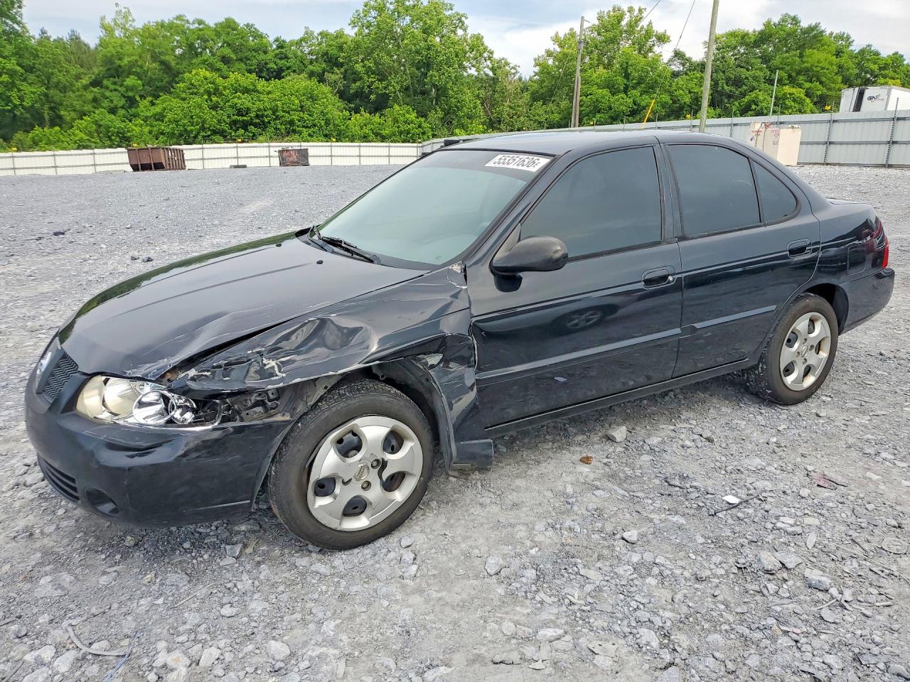2006 Nissan Sentra Black vin: 3N1CB51D86L573524
