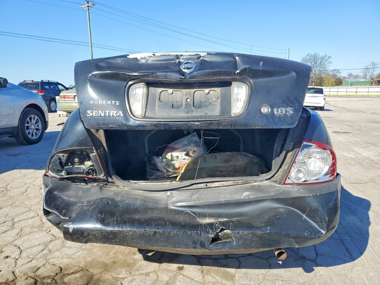 2006 Nissan Sentra 1.8 Black vin: 3N1CB51D86L612368
