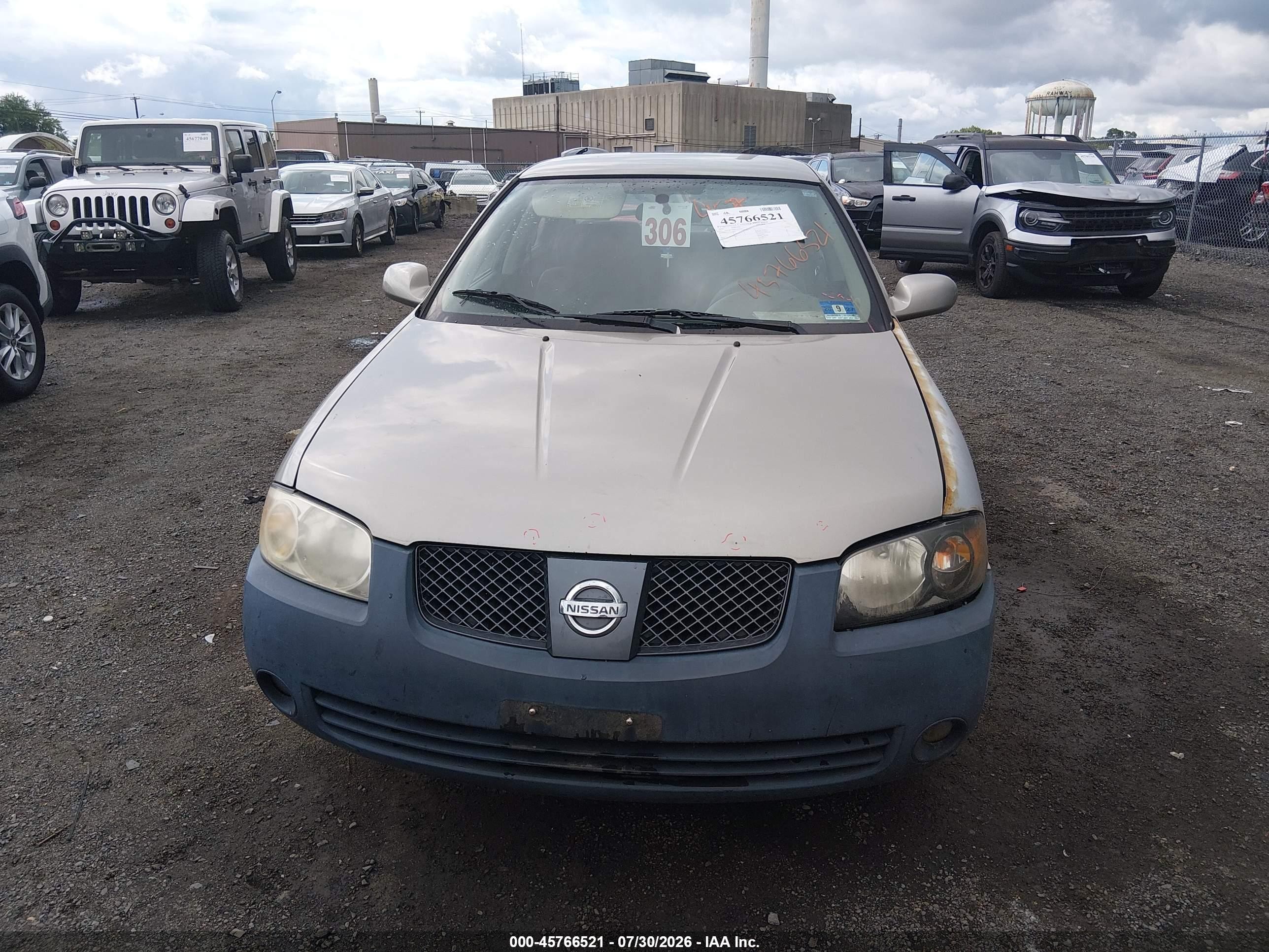 2006 Nissan Sentra 1.8s Beige vin: 3N1CB51D86L627078