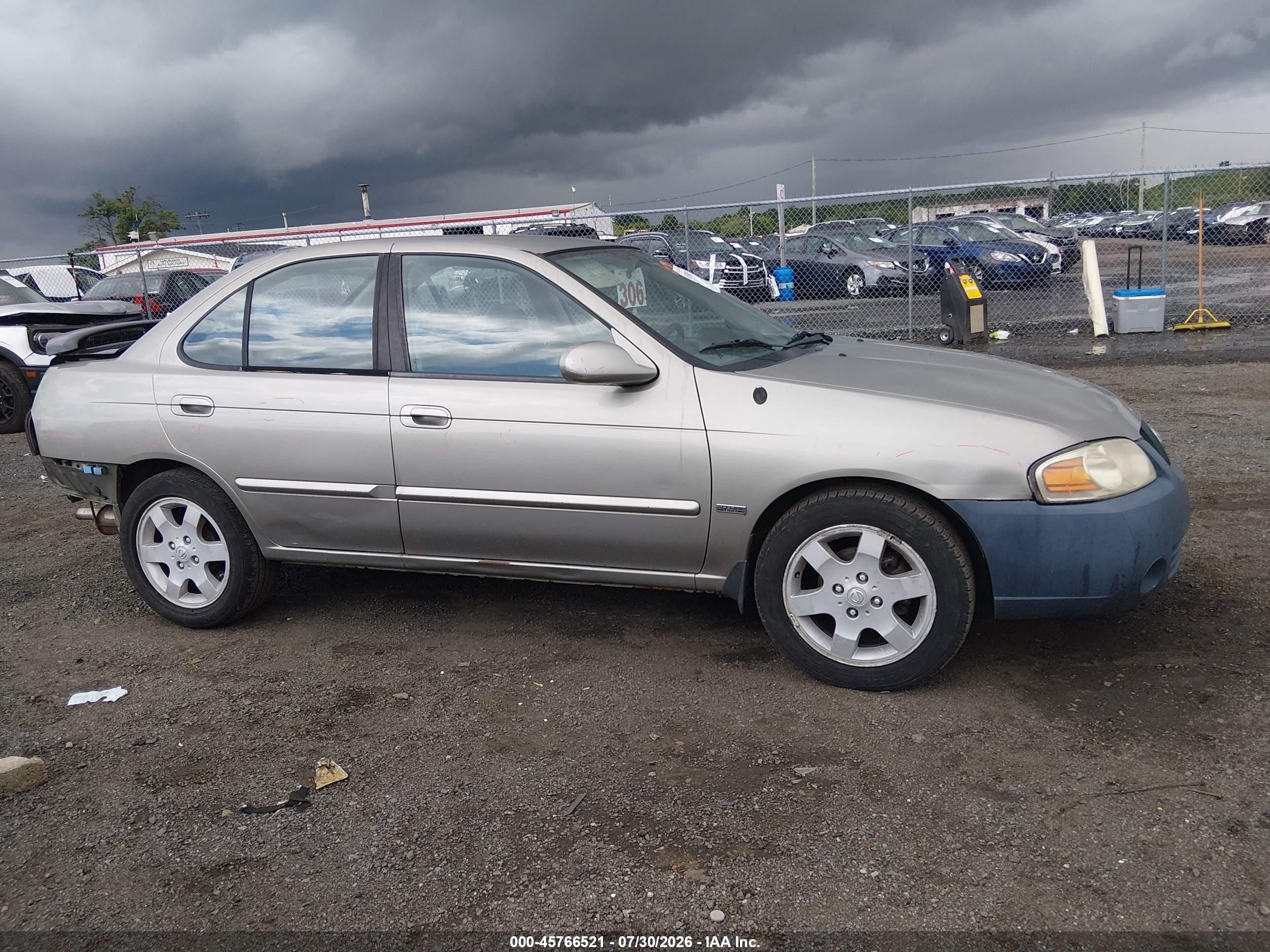 2006 Nissan Sentra 1.8s Beige vin: 3N1CB51D86L627078