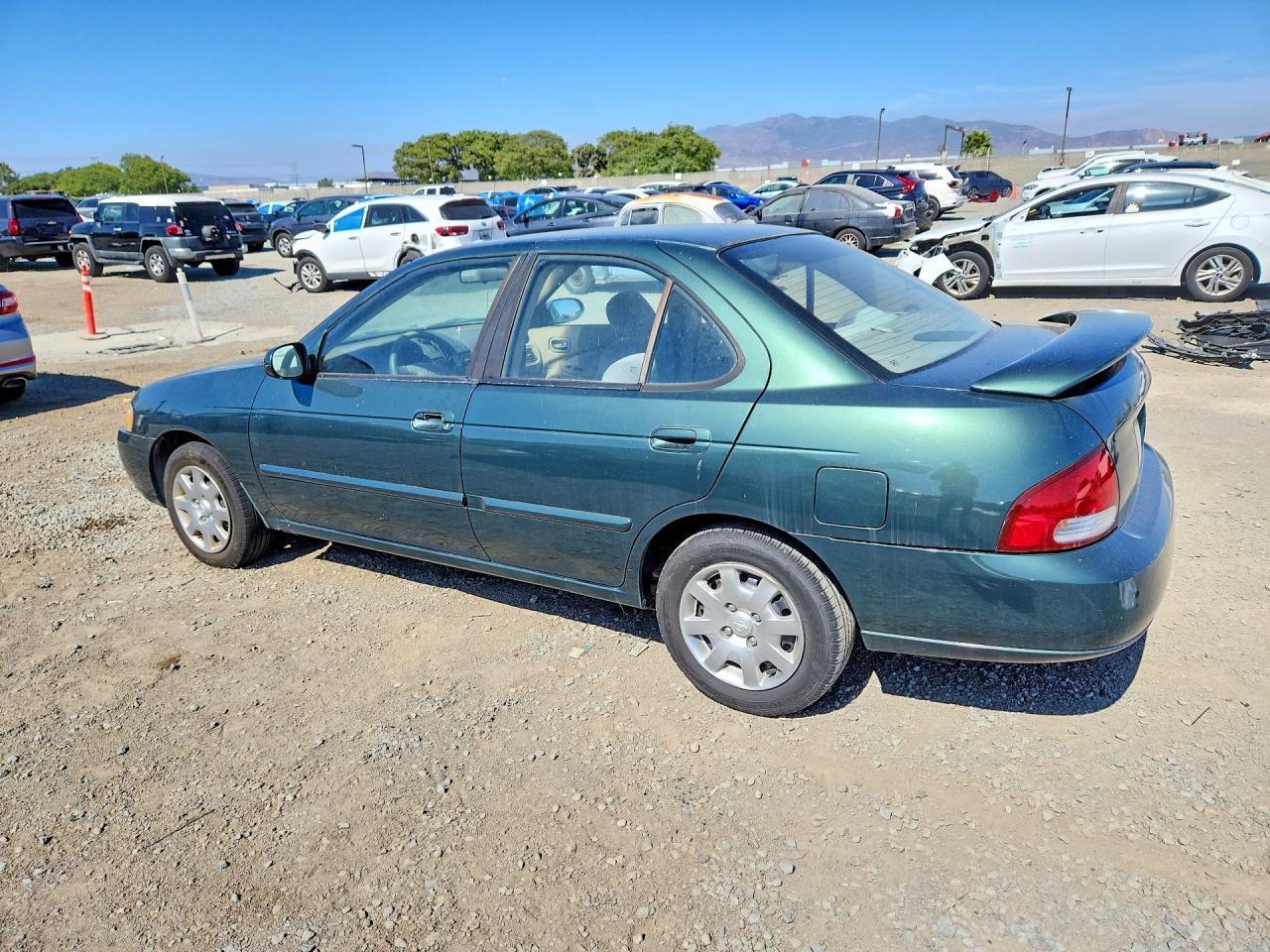 2001 Nissan Sentra Xe Green vin: 3N1CB51D91L508495