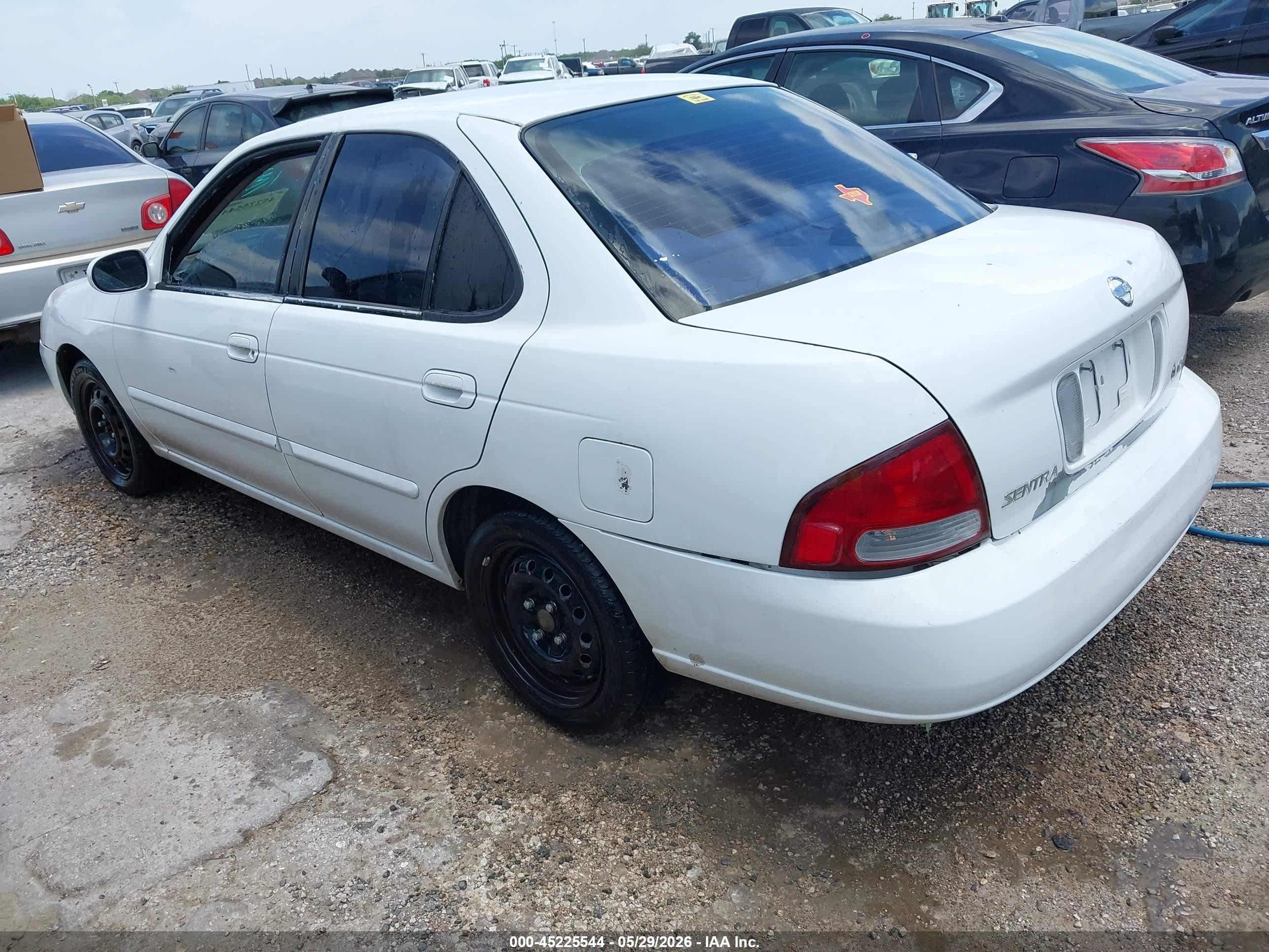 2003 Nissan Sentra Xe Белый vin: 3N1CB51D93L791807