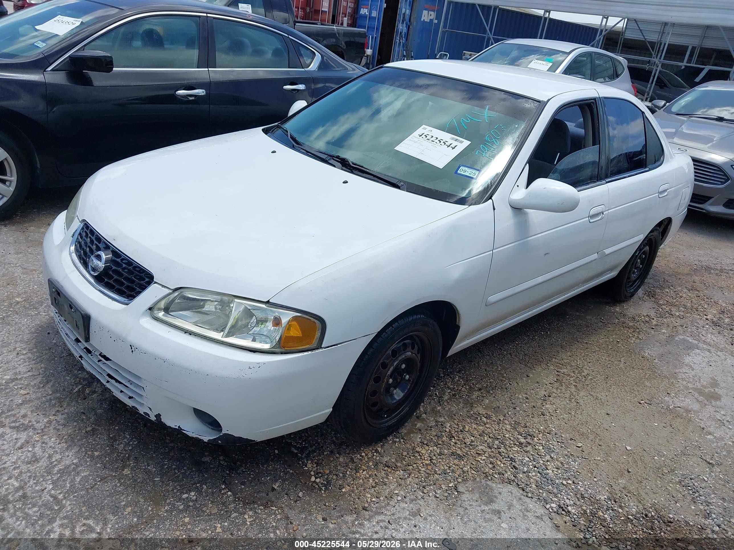 2003 Nissan Sentra Xe Белый vin: 3N1CB51D93L791807
