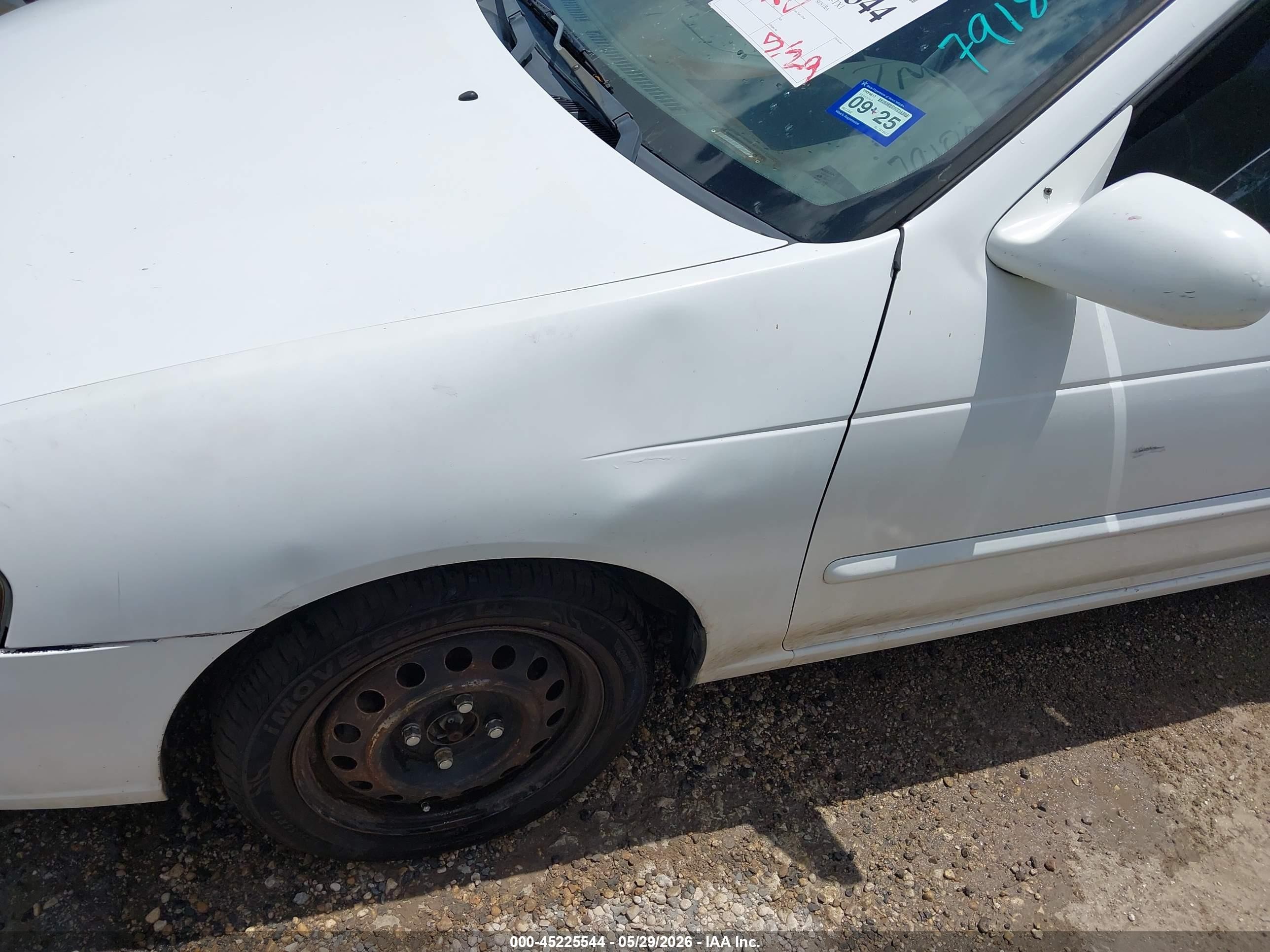 2003 Nissan Sentra Xe Белый vin: 3N1CB51D93L791807