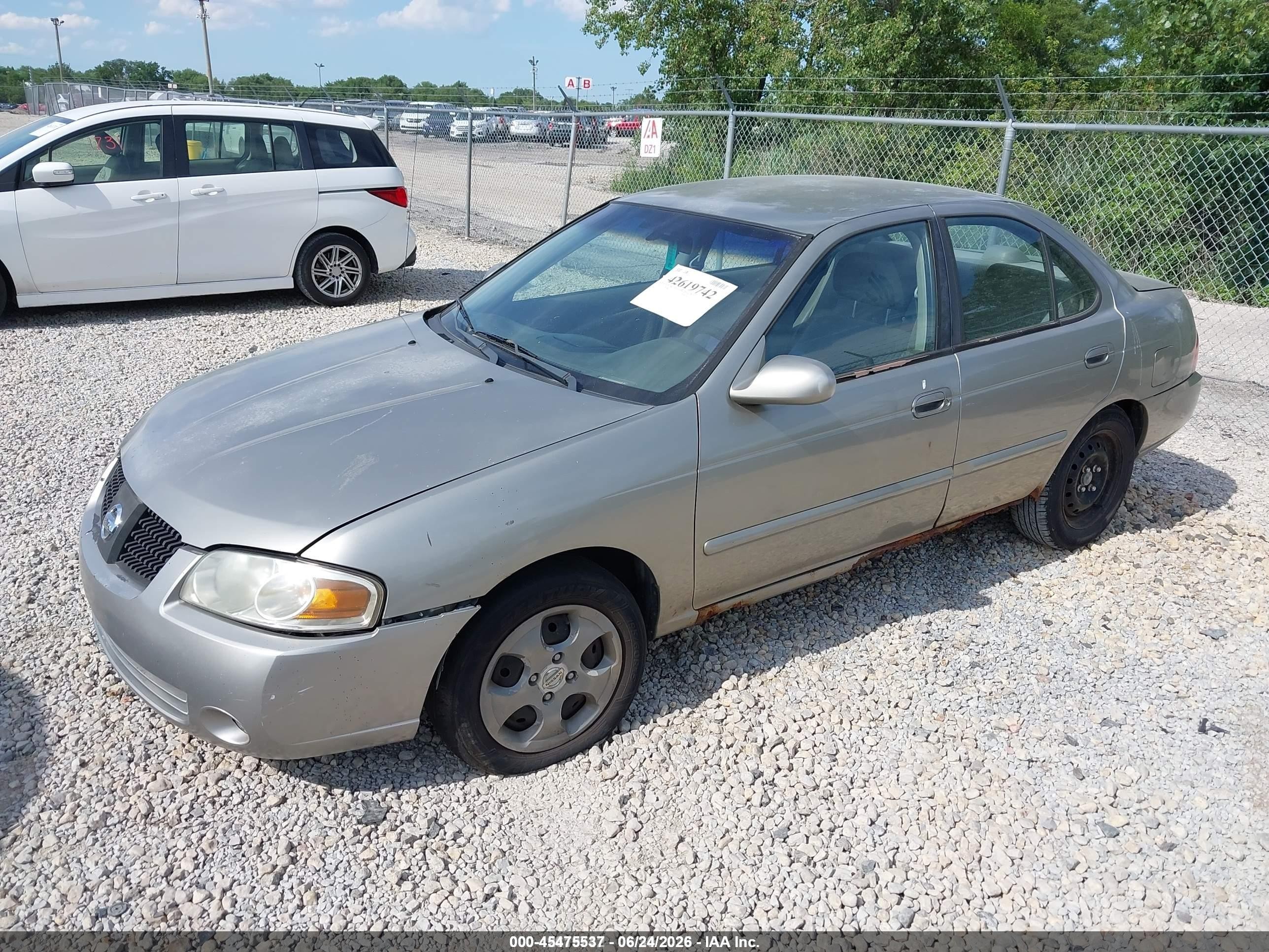 2004 Nissan Sentra 1.8s Silver vin: 3N1CB51D94L467421