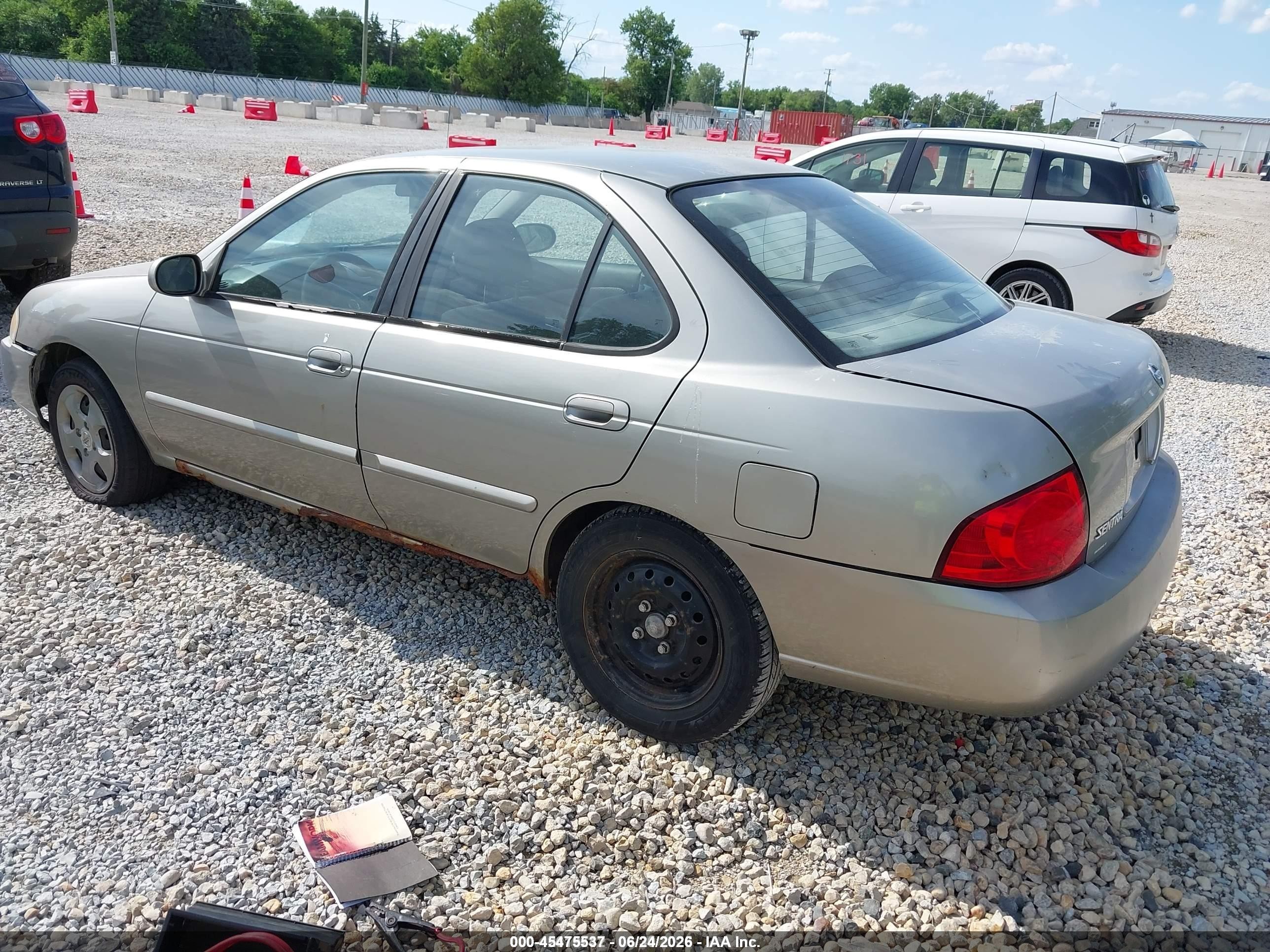 2004 Nissan Sentra 1.8s Silver vin: 3N1CB51D94L467421