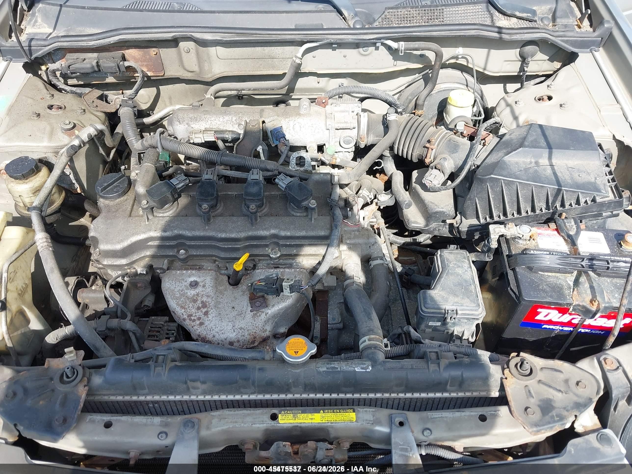 2004 Nissan Sentra 1.8s Silver vin: 3N1CB51D94L467421