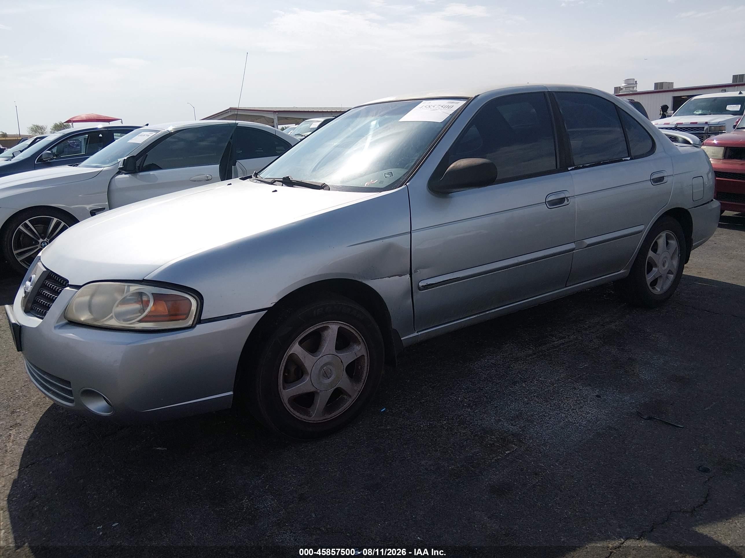 2004 Nissan Sentra 1.8s Gray vin: 3N1CB51D94L848055