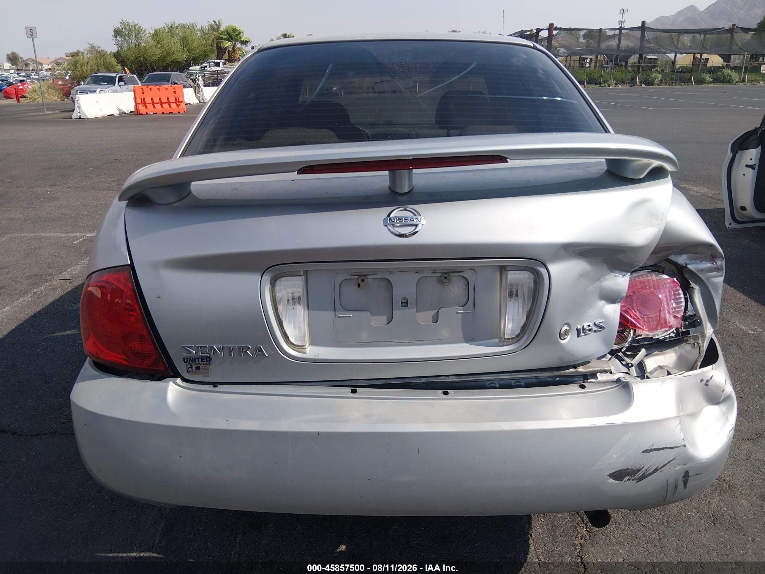 2004 Nissan Sentra 1.8s Gray vin: 3N1CB51D94L848055