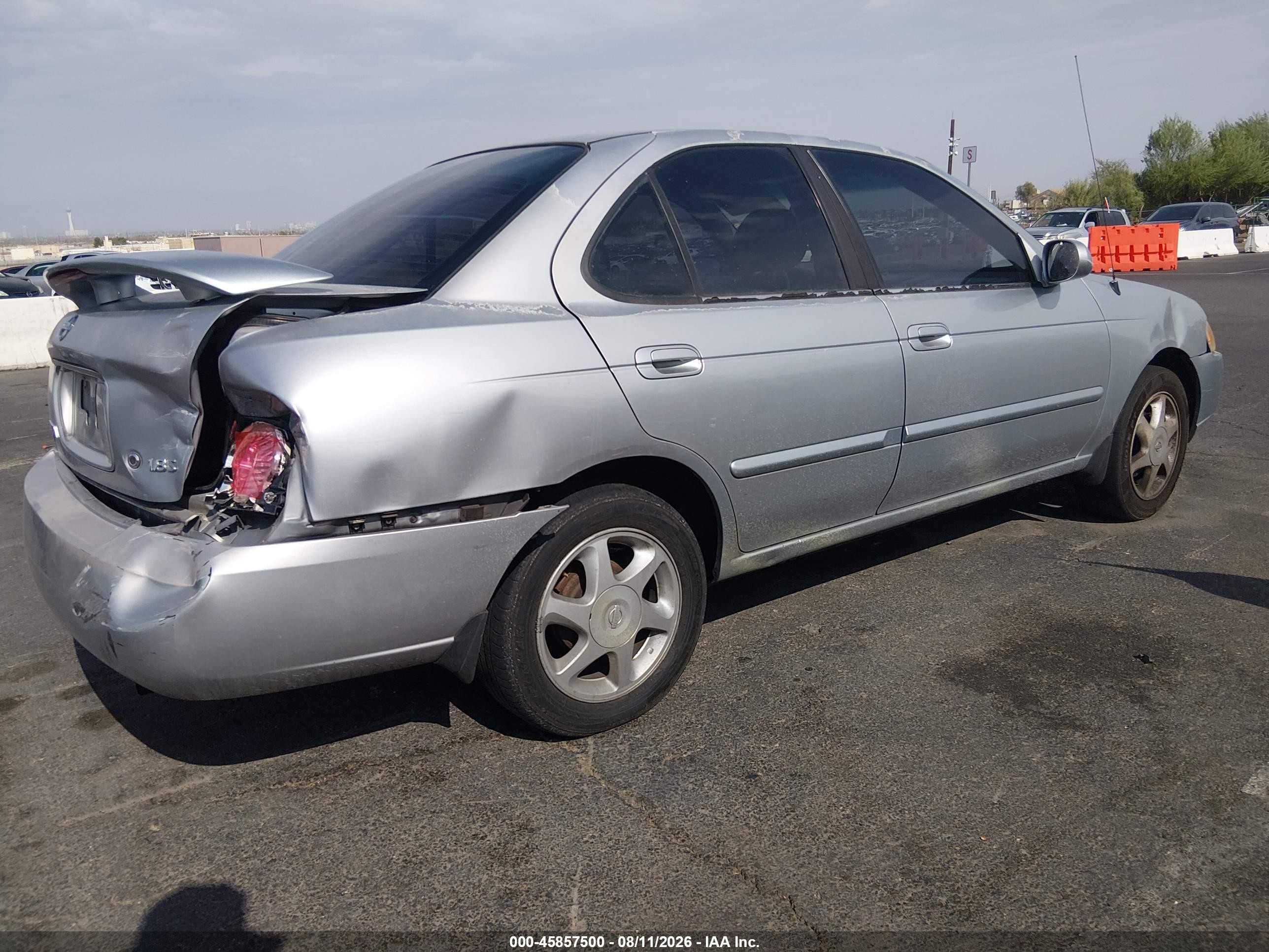 2004 Nissan Sentra 1.8s Gray vin: 3N1CB51D94L848055