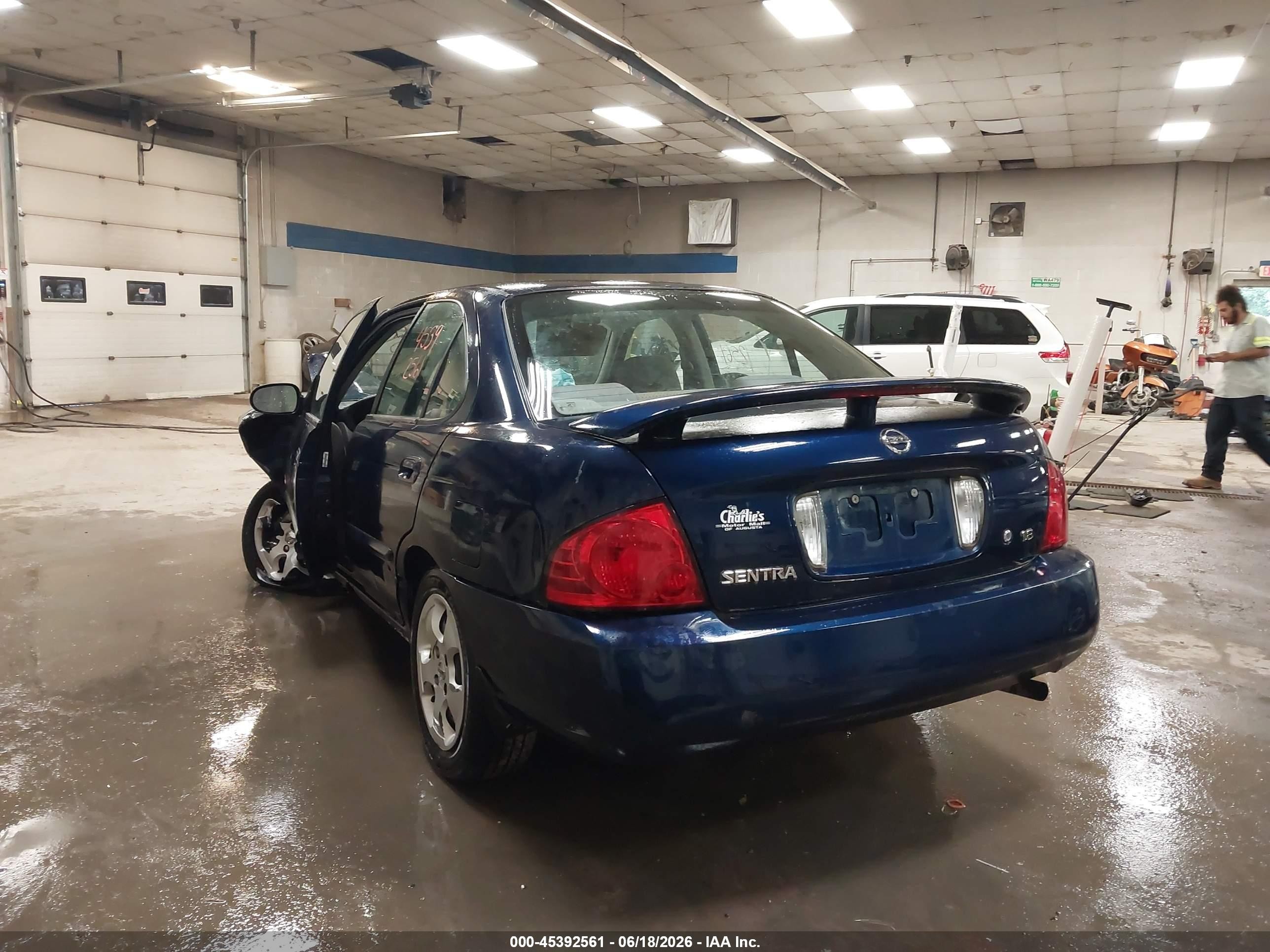 2005 Nissan Sentra 1.8 Blue vin: 3N1CB51D95L551109