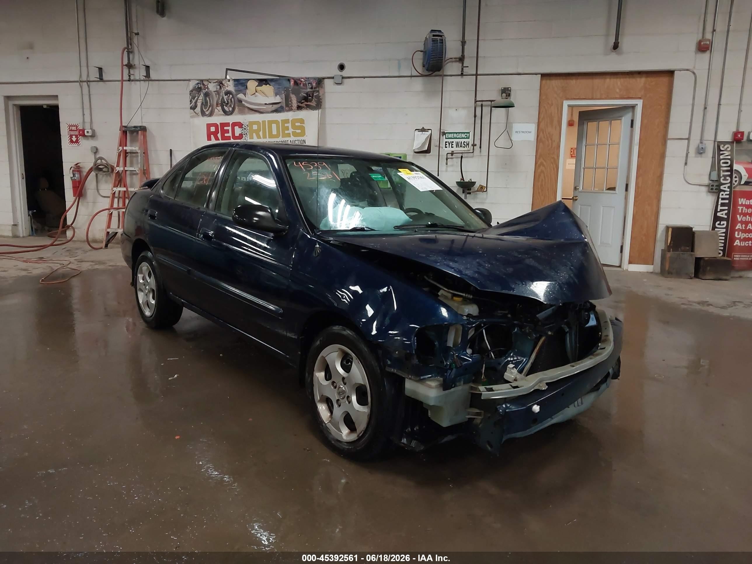 2005 Nissan Sentra 1.8 Blue vin: 3N1CB51D95L551109