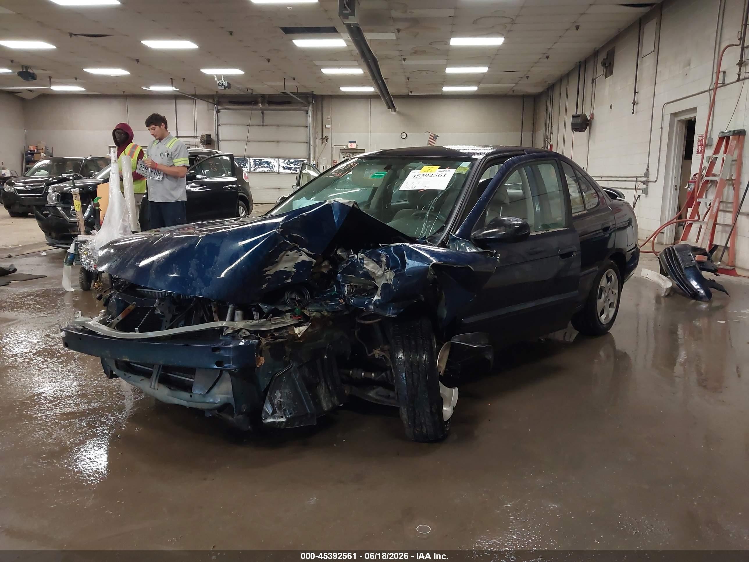 2005 Nissan Sentra 1.8 Blue vin: 3N1CB51D95L551109