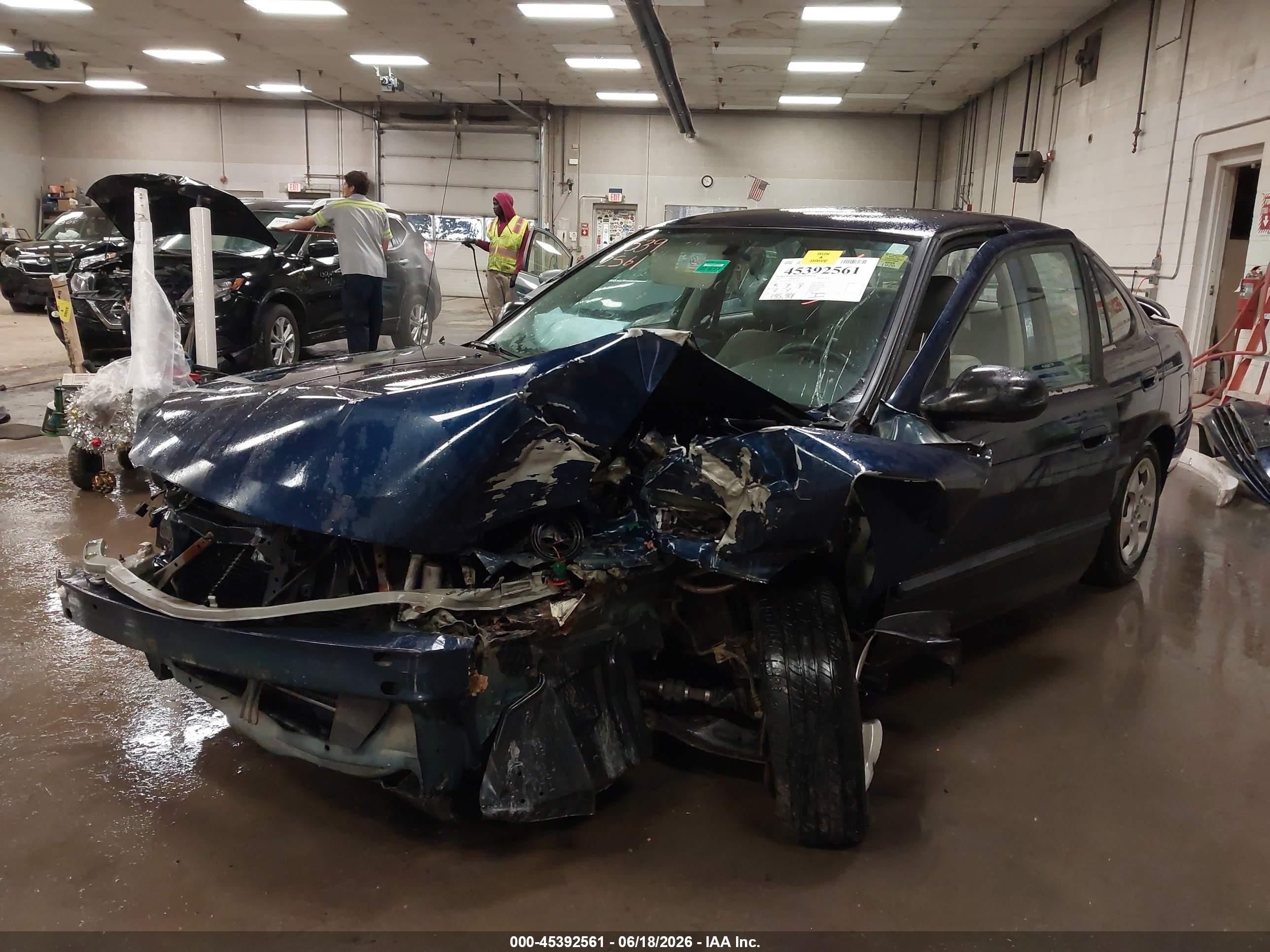 2005 Nissan Sentra 1.8 Blue vin: 3N1CB51D95L551109