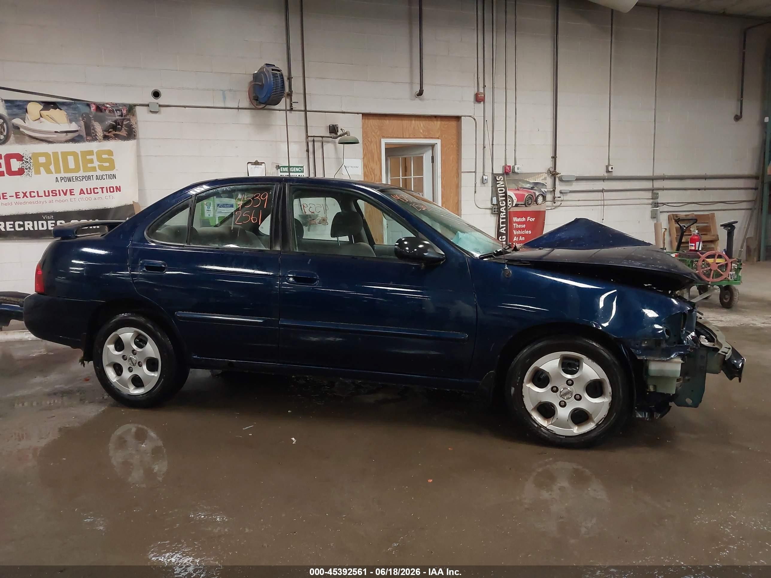 2005 Nissan Sentra 1.8 Blue vin: 3N1CB51D95L551109