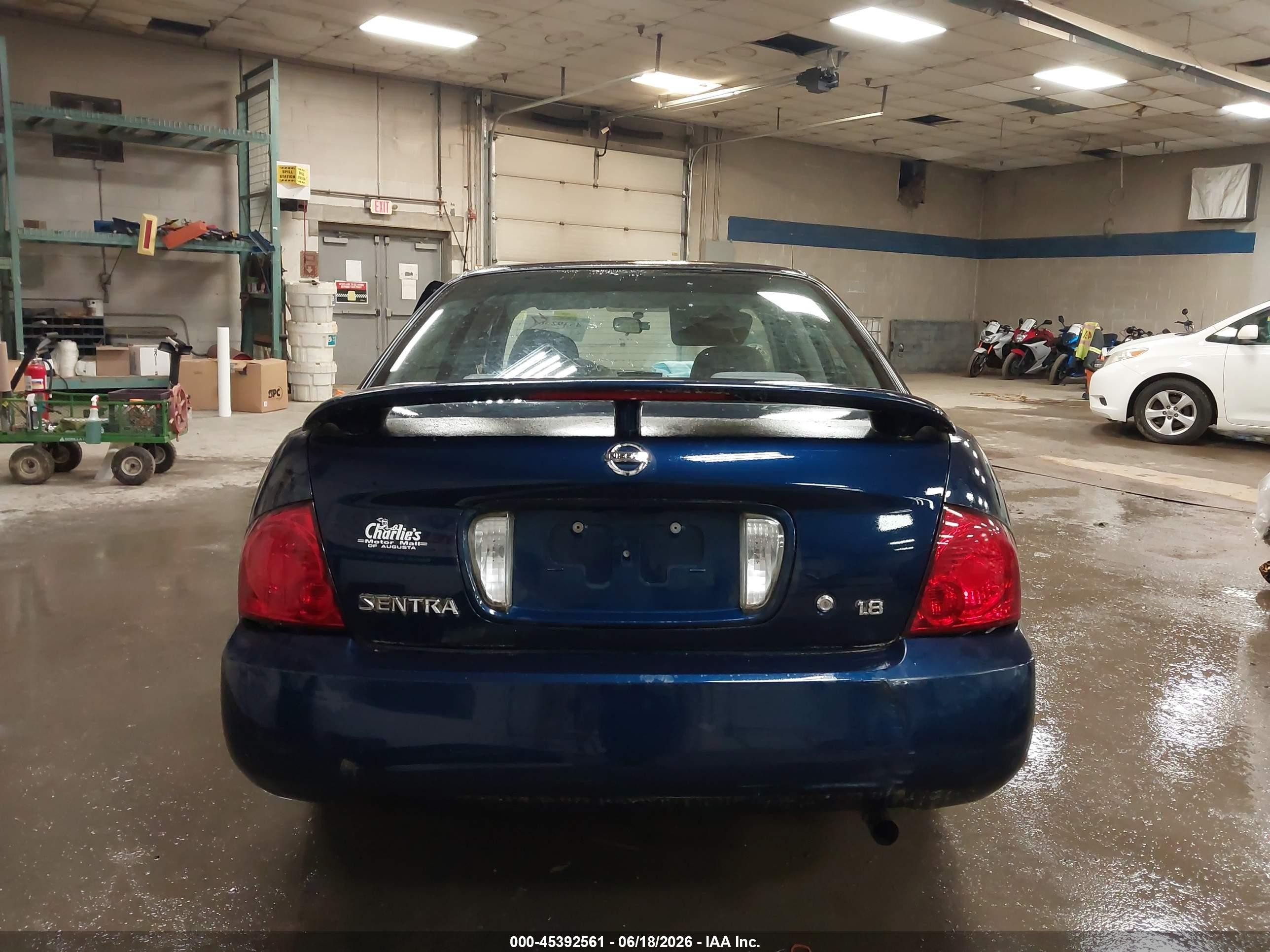 2005 Nissan Sentra 1.8 Blue vin: 3N1CB51D95L551109