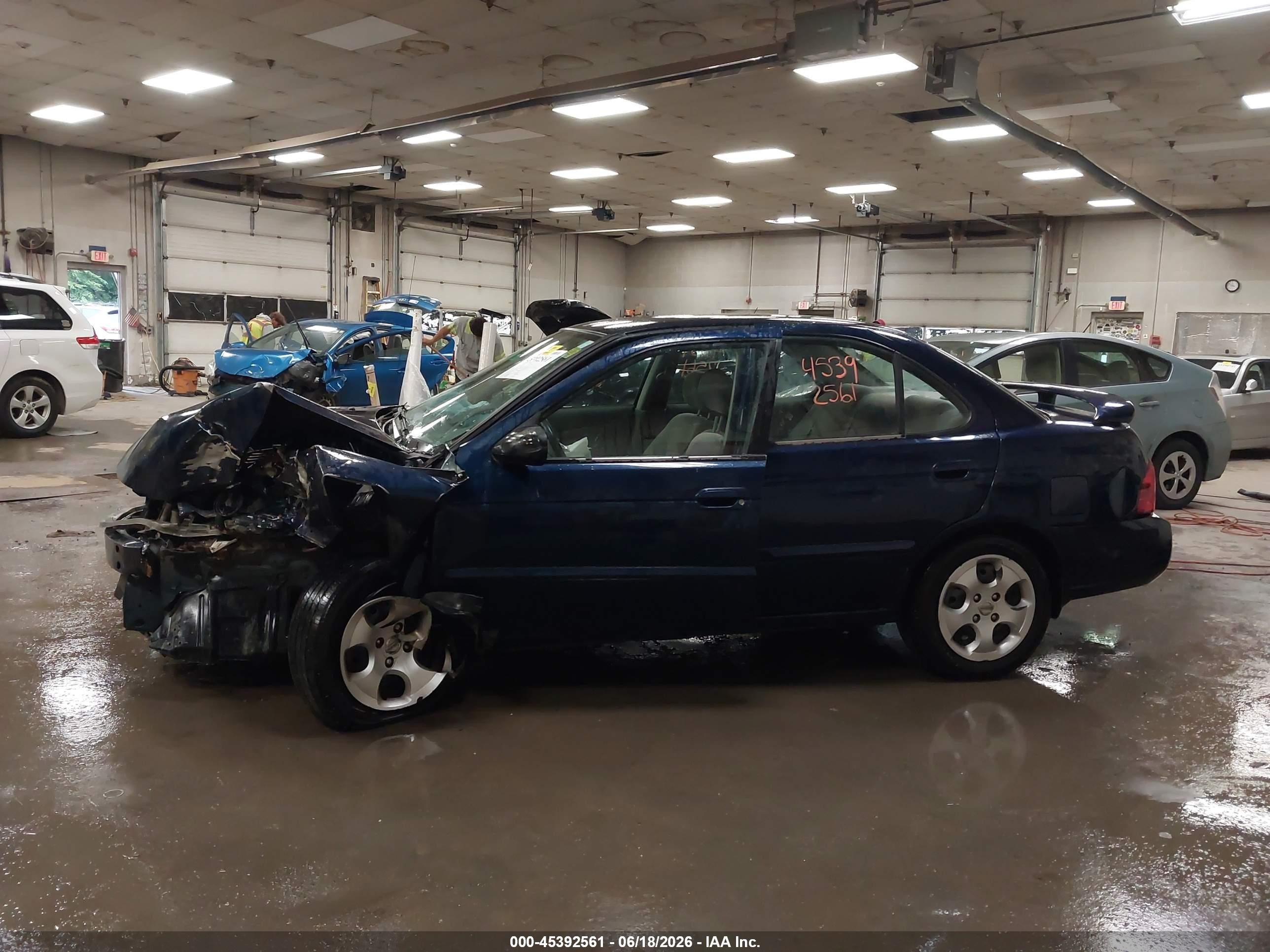 2005 Nissan Sentra 1.8 Blue vin: 3N1CB51D95L551109