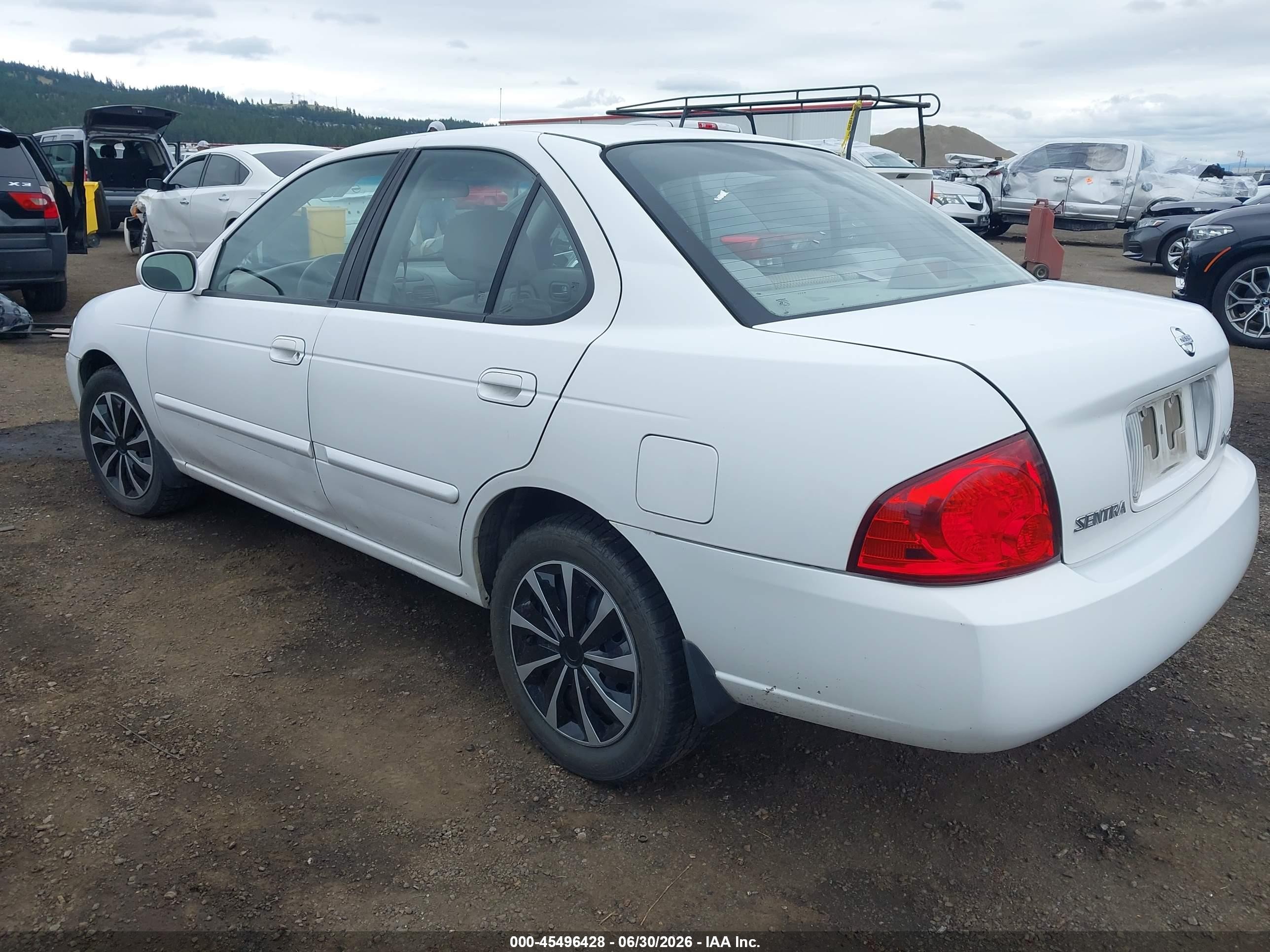 2005 Nissan Sentra 1.8s White vin: 3N1CB51D95L570727