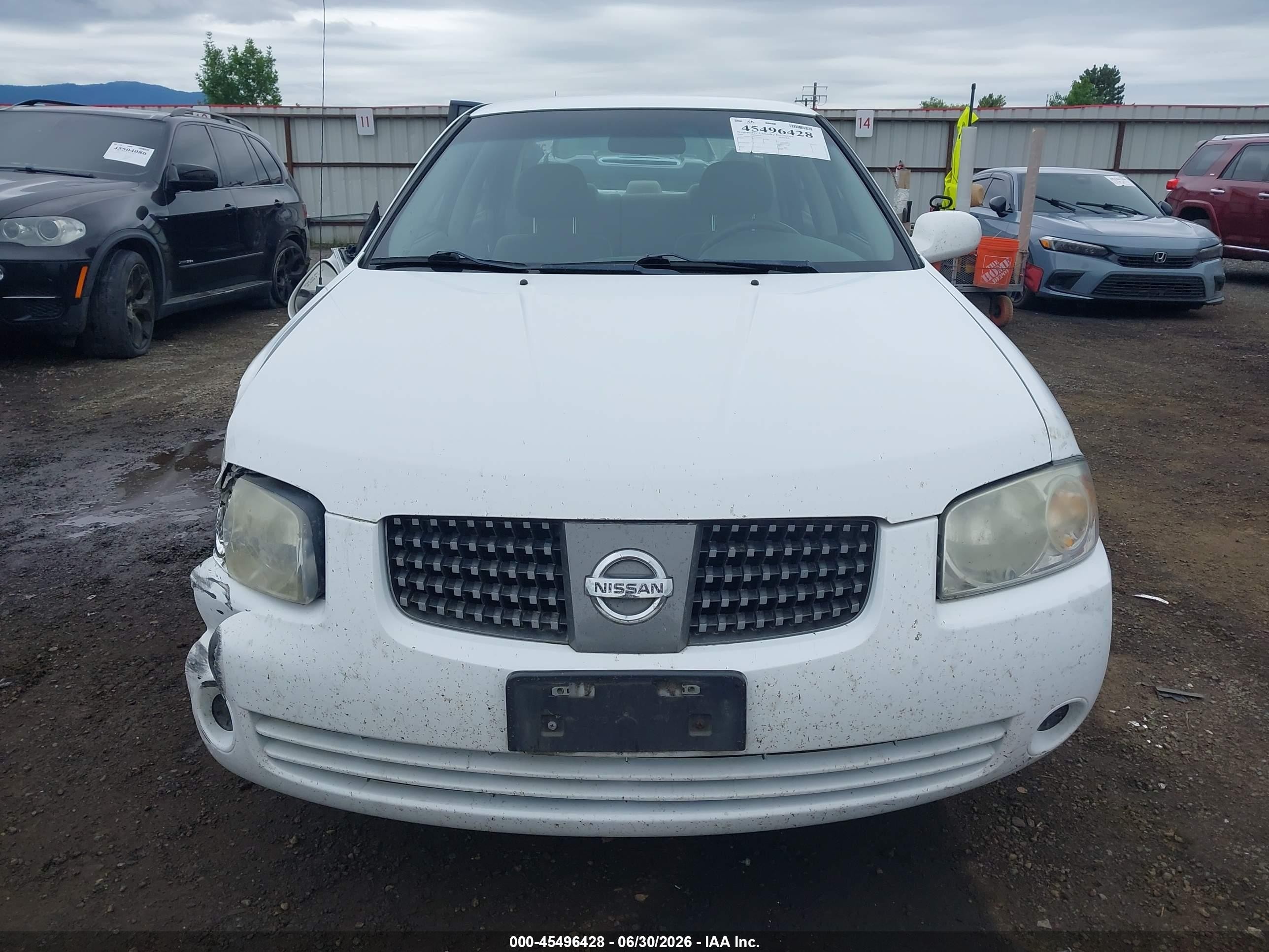 2005 Nissan Sentra 1.8s White vin: 3N1CB51D95L570727