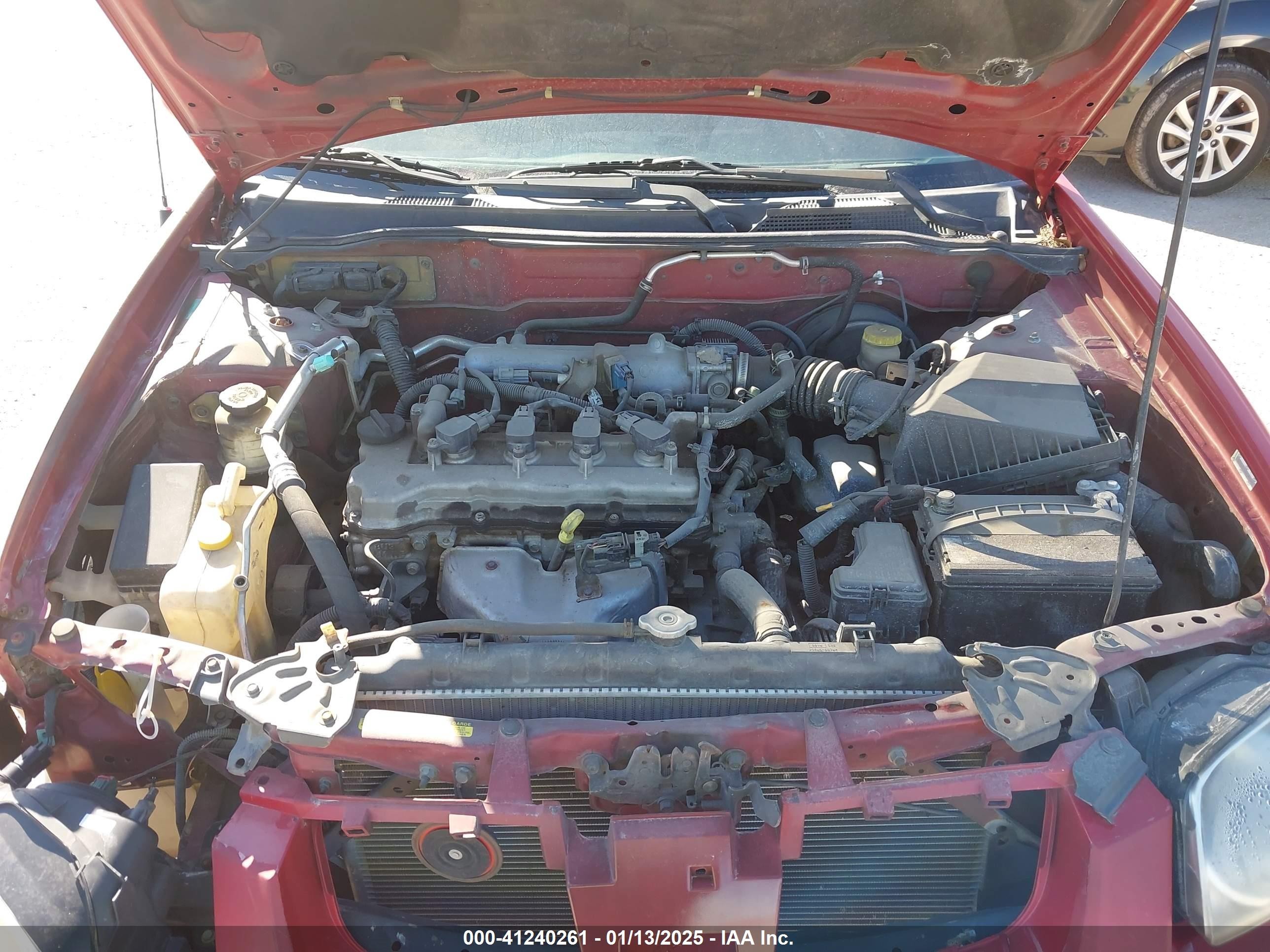 2006 Nissan Sentra 1.8s Red vin: 3N1CB51D96L455692