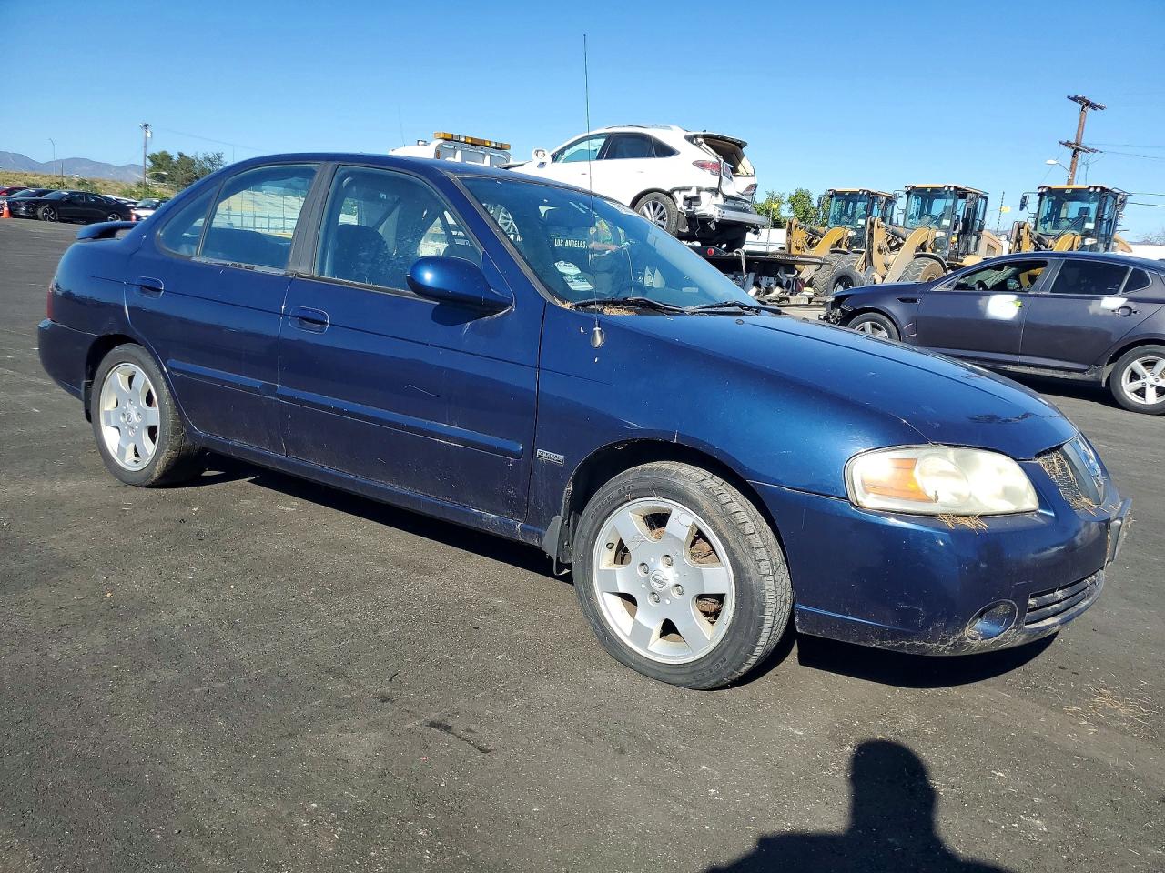 2006 Nissan Sentra 1.8 Синий vin: 3N1CB51D96L458642