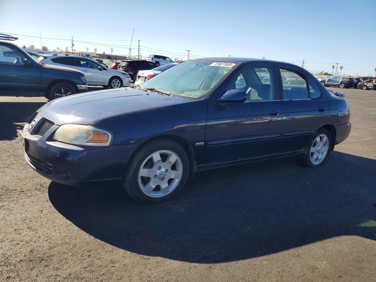 2006 Nissan Sentra 1.8 Blue vin: 3N1CB51D96L458642