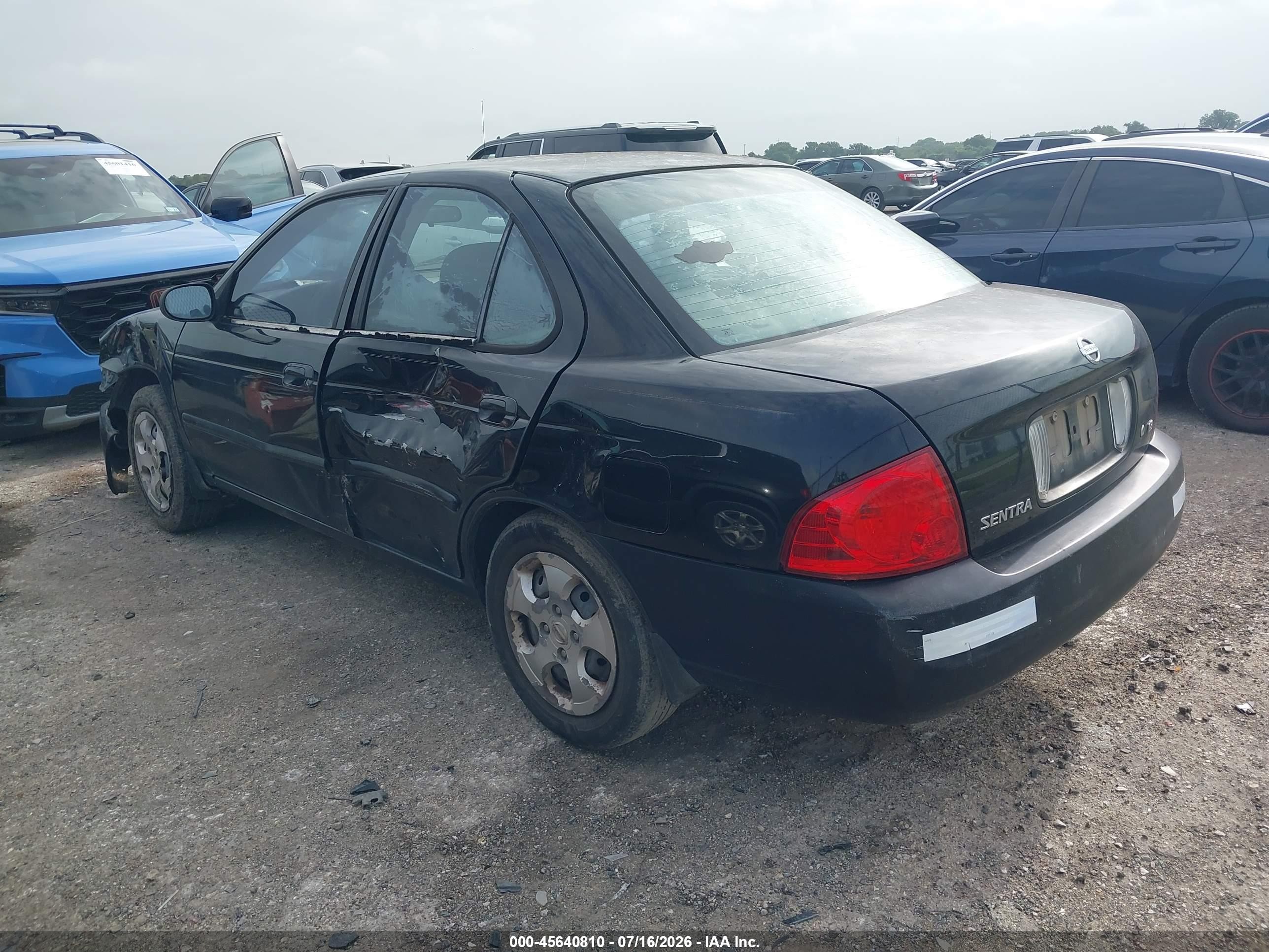2006 Nissan Sentra 1.8 Black vin: 3N1CB51D96L494086