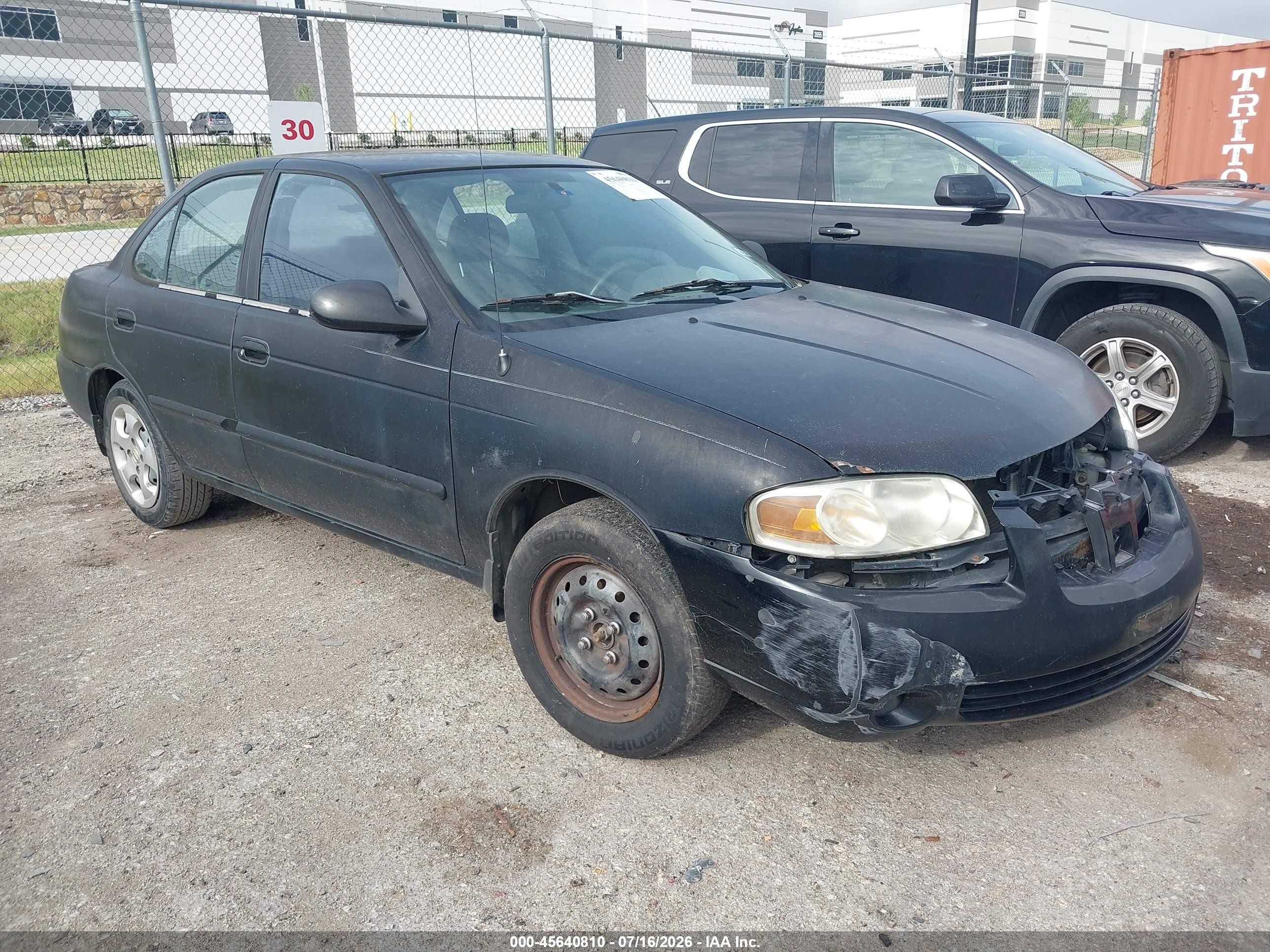 2006 Nissan Sentra 1.8 Black vin: 3N1CB51D96L494086