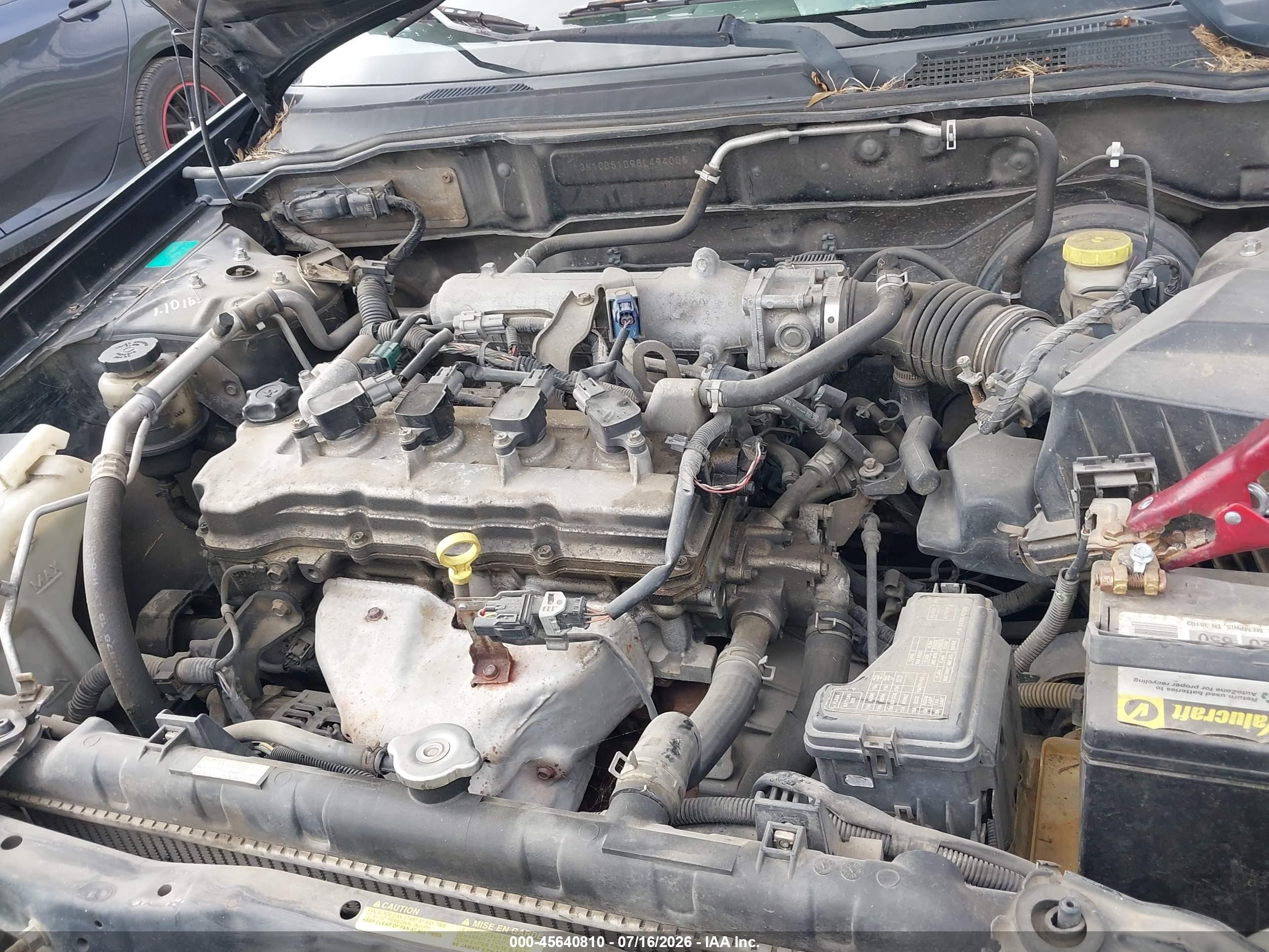 2006 Nissan Sentra 1.8 Black vin: 3N1CB51D96L494086