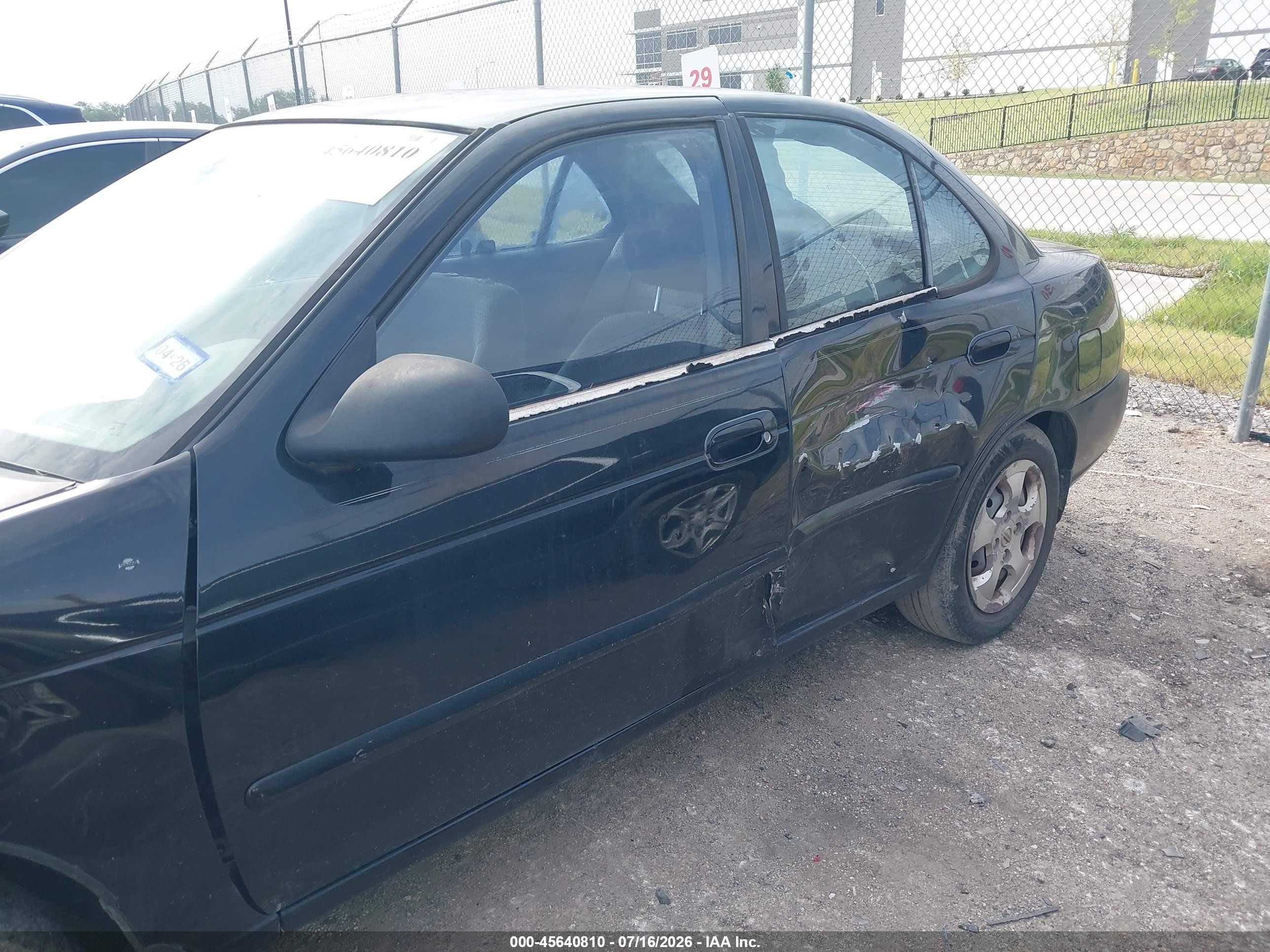2006 Nissan Sentra 1.8 Black vin: 3N1CB51D96L494086