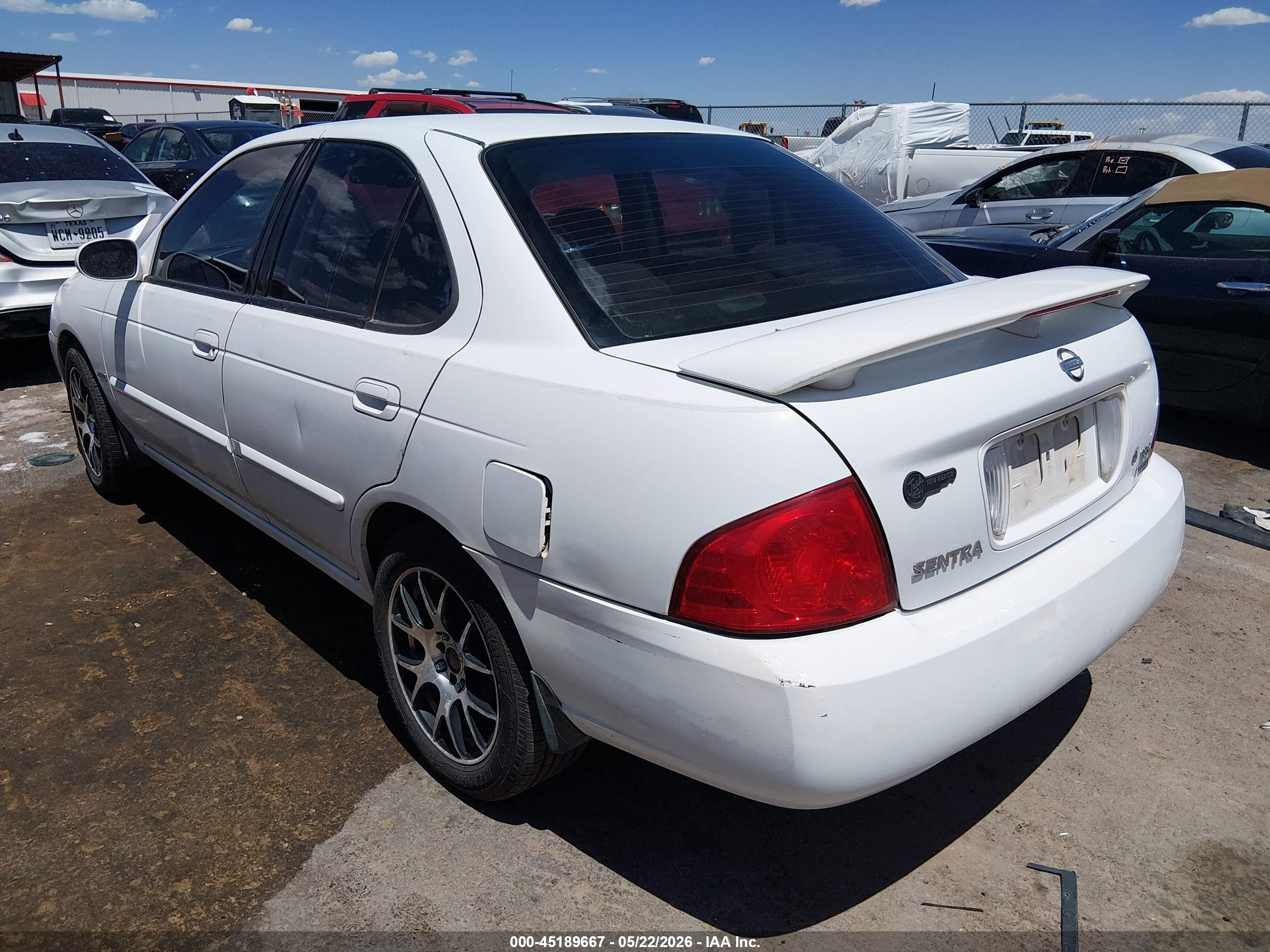 2006 Nissan Sentra 1.8s Белый vin: 3N1CB51D96L499501