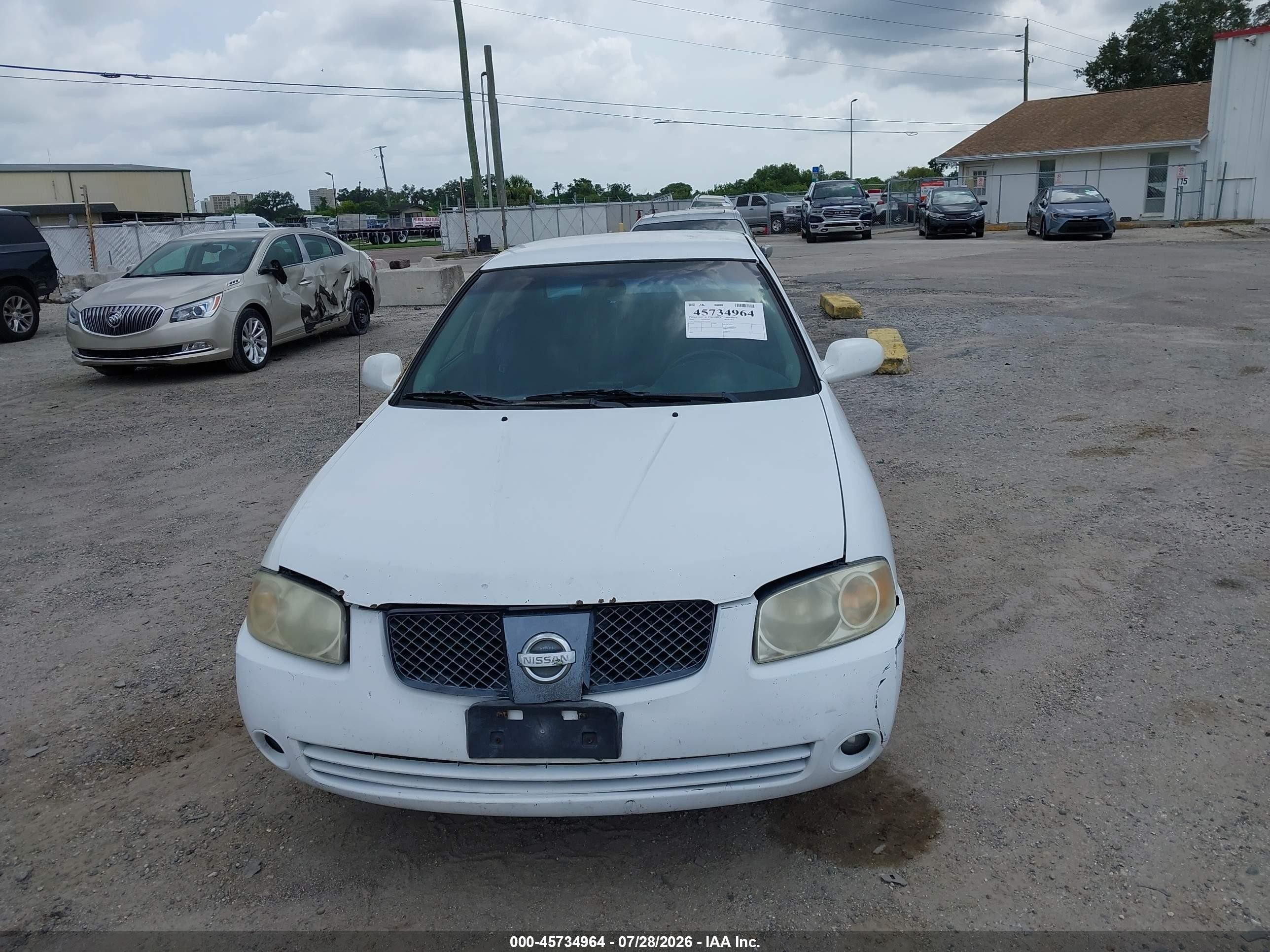 2006 Nissan Sentra 1.8s Белый vin: 3N1CB51D96L517429