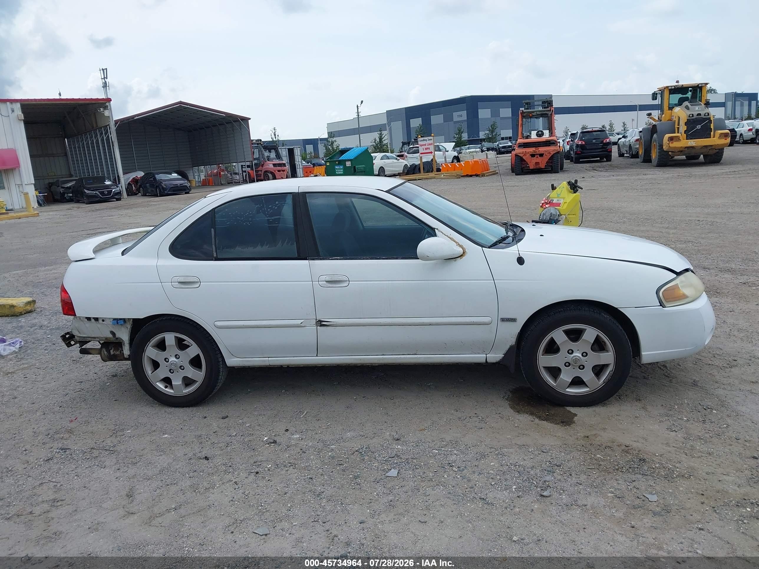 2006 Nissan Sentra 1.8s Белый vin: 3N1CB51D96L517429