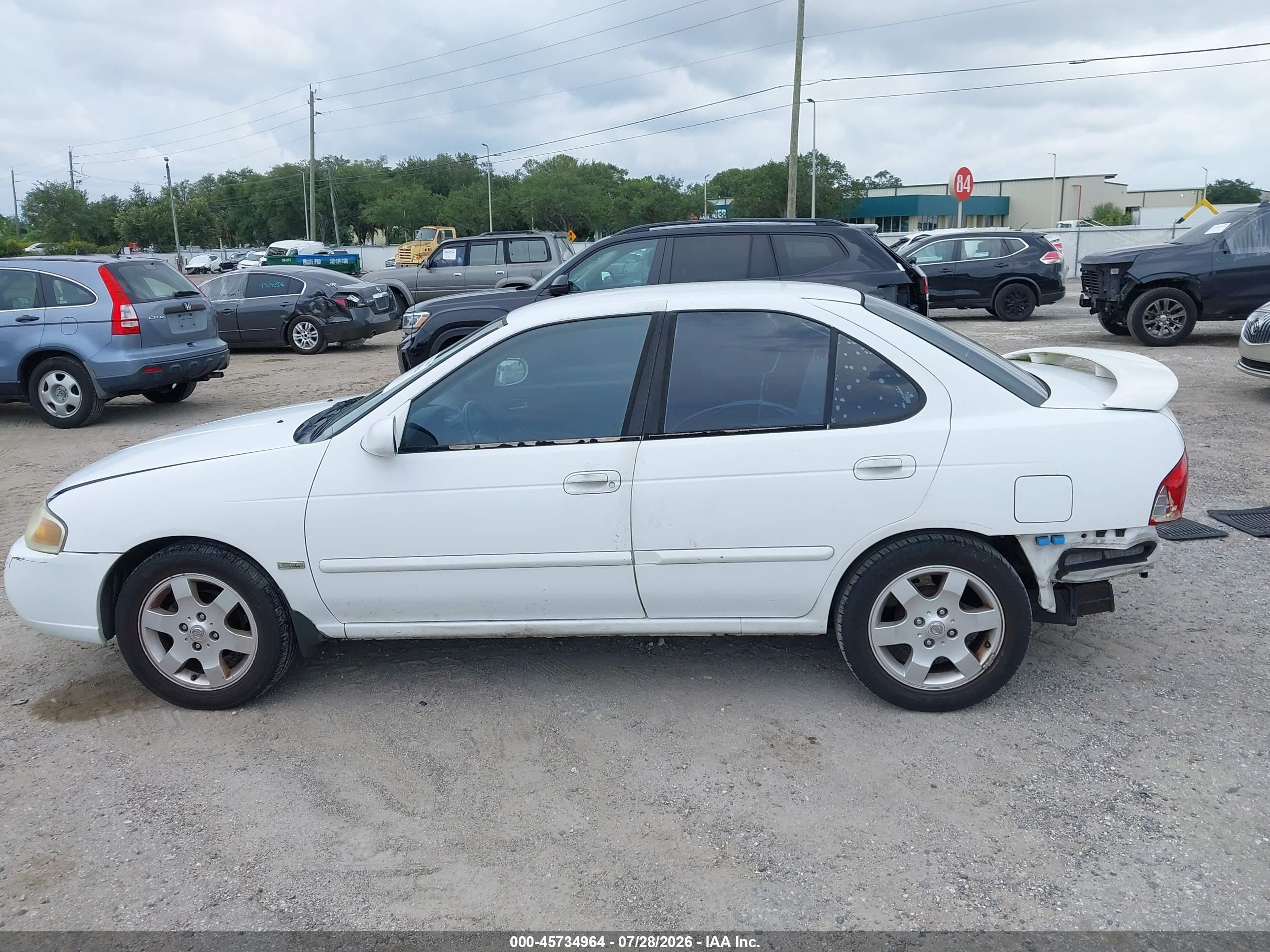 2006 Nissan Sentra 1.8s Белый vin: 3N1CB51D96L517429