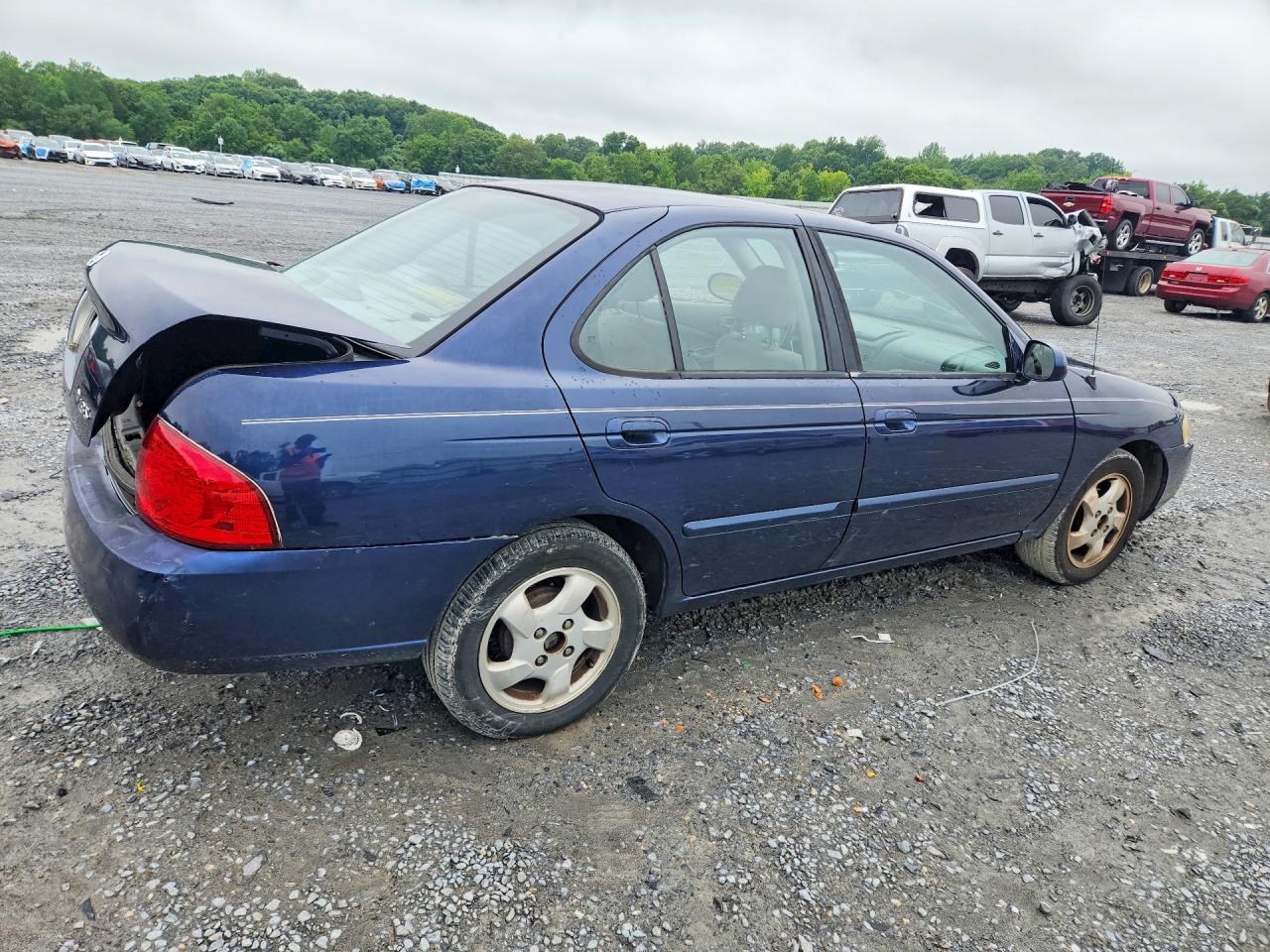 2006 Nissan Sentra 1.8 Blue vin: 3N1CB51D96L547675