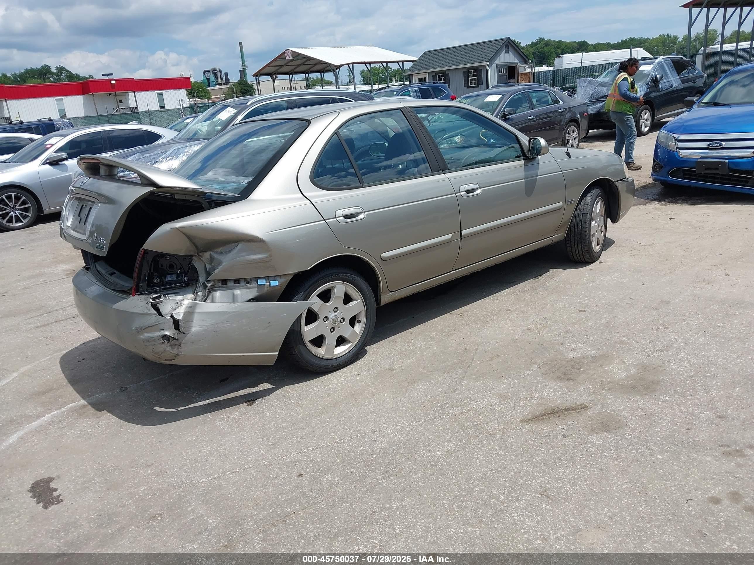 2006 Nissan Sentra 1.8s Gray vin: 3N1CB51D96L547725