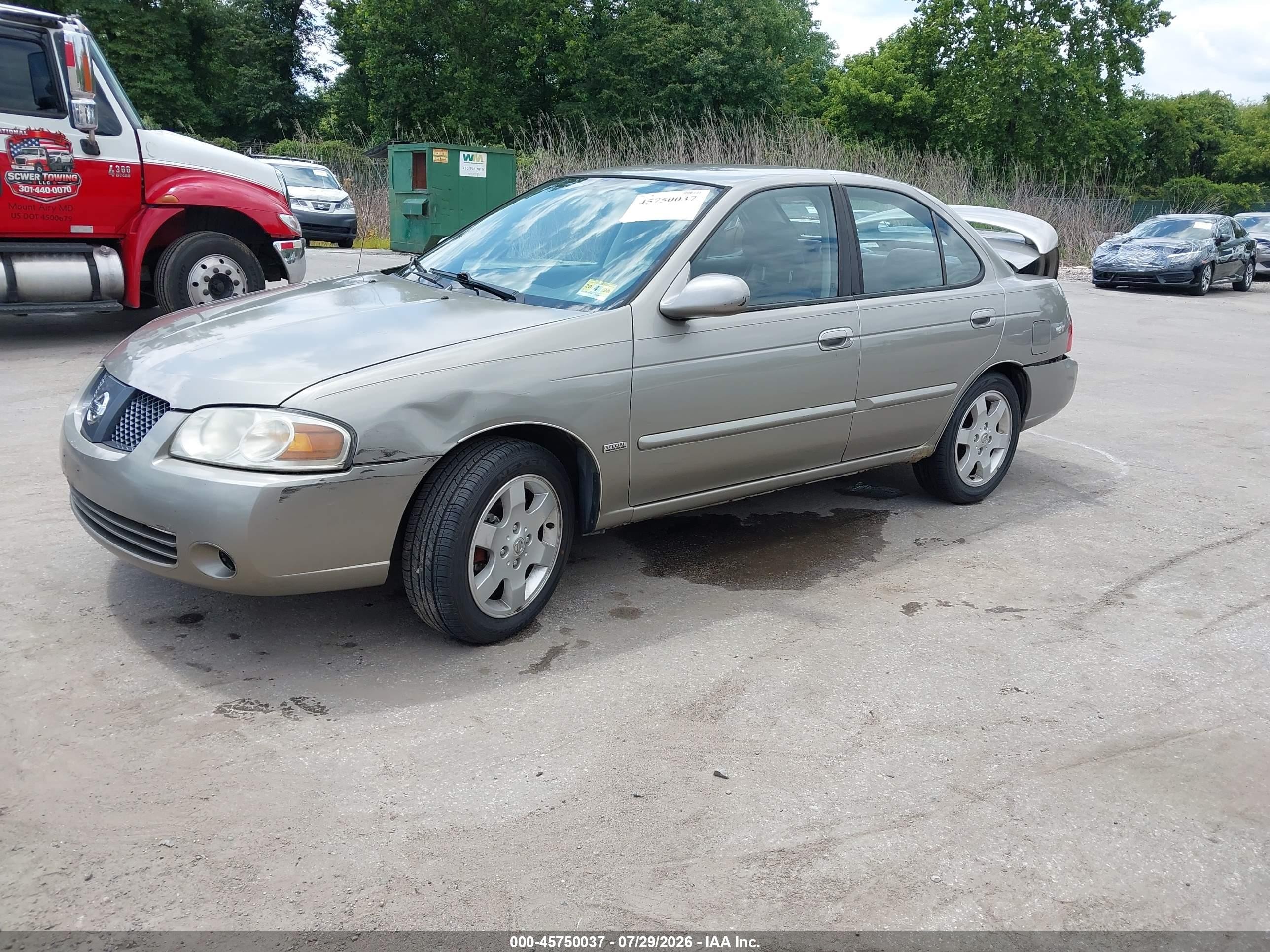 2006 Nissan Sentra 1.8s Gray vin: 3N1CB51D96L547725