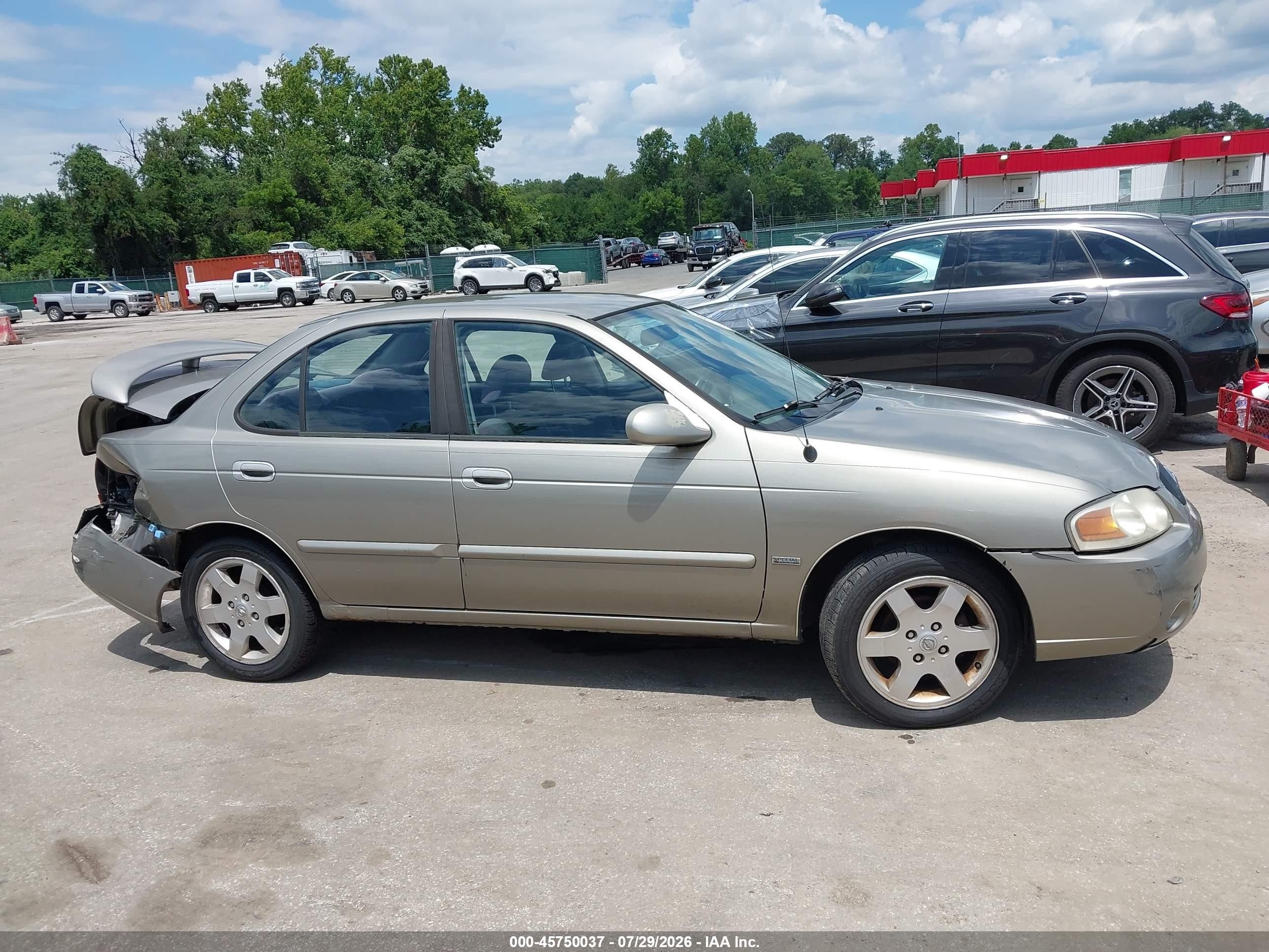 2006 Nissan Sentra 1.8s Gray vin: 3N1CB51D96L547725