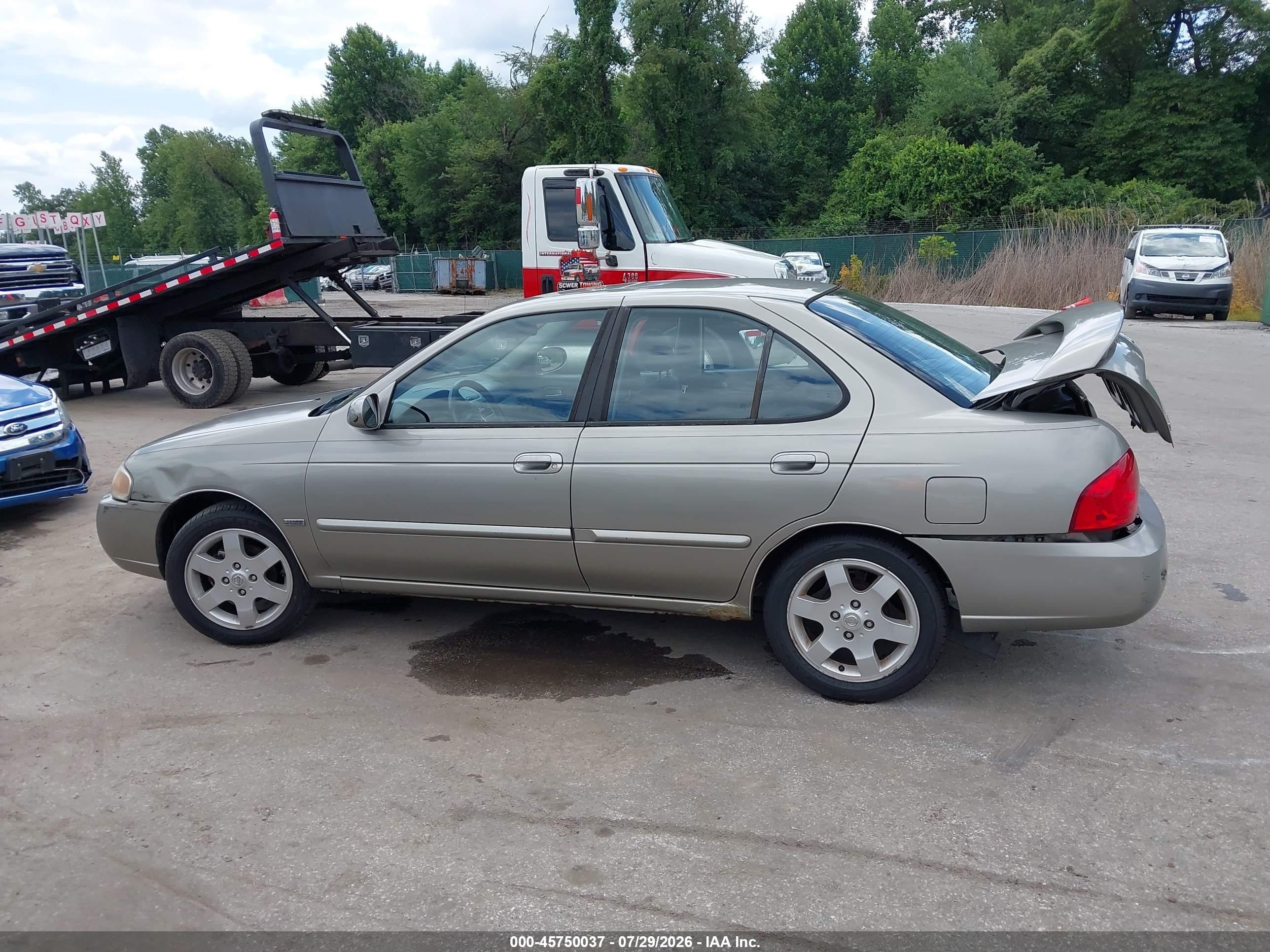 2006 Nissan Sentra 1.8s Gray vin: 3N1CB51D96L547725