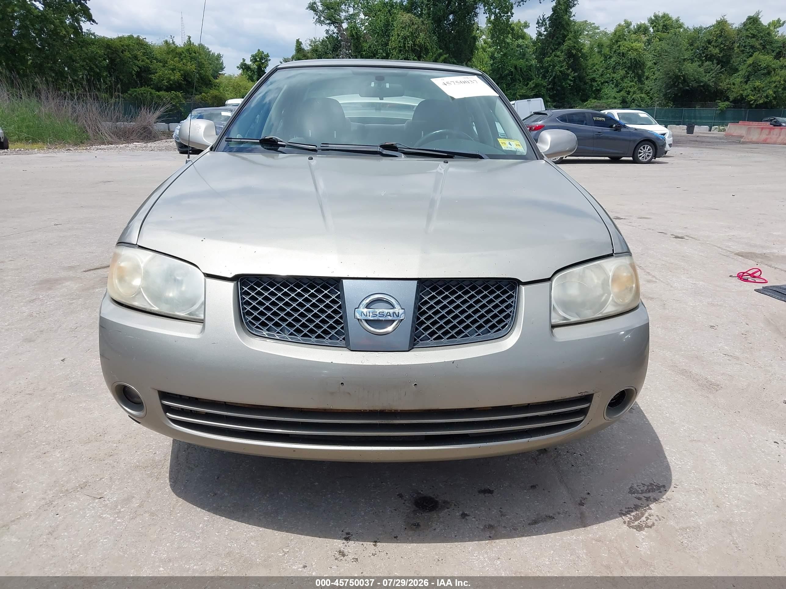 2006 Nissan Sentra 1.8s Gray vin: 3N1CB51D96L547725
