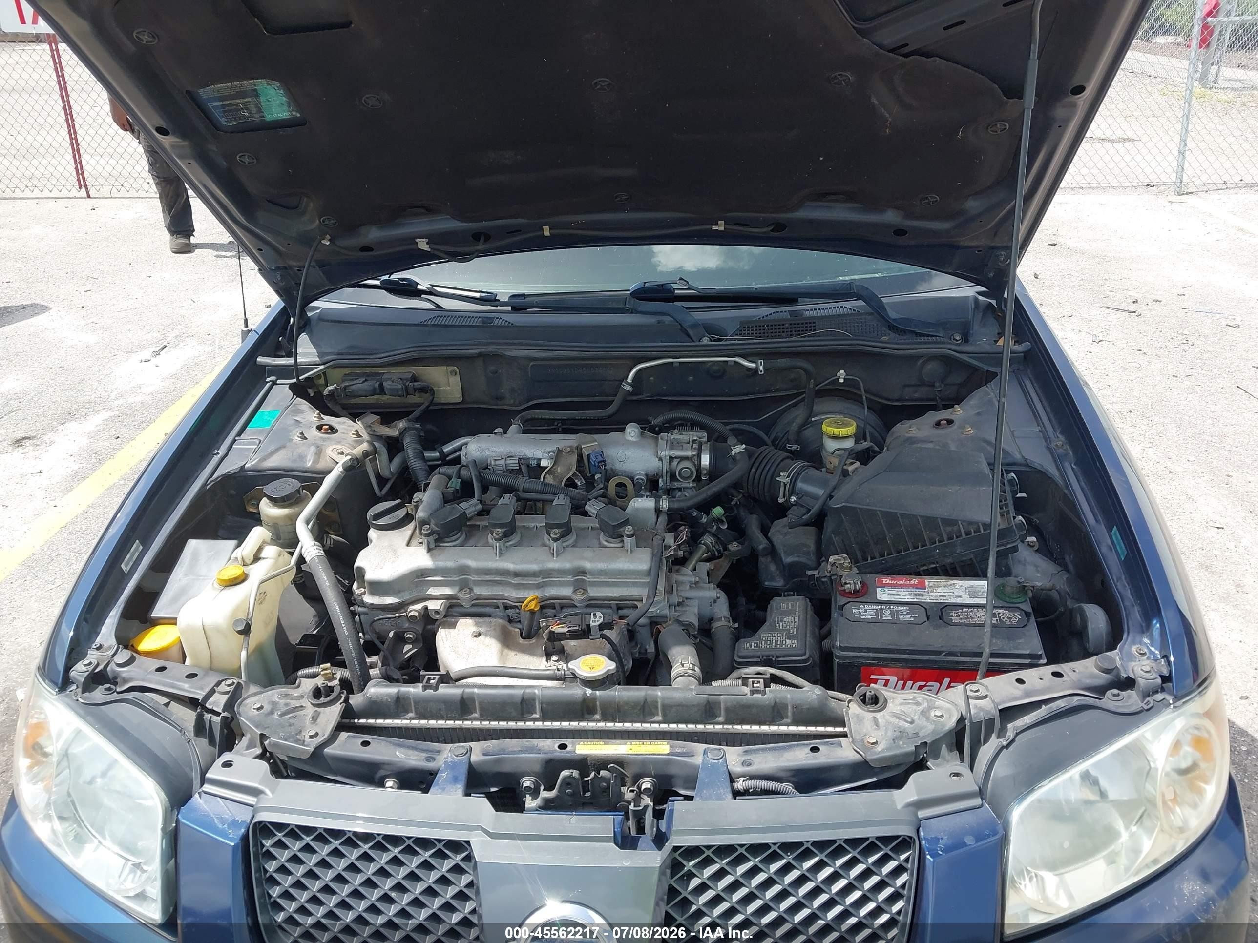 2006 Nissan Sentra 1.8s Navy vin: 3N1CB51D96L634542