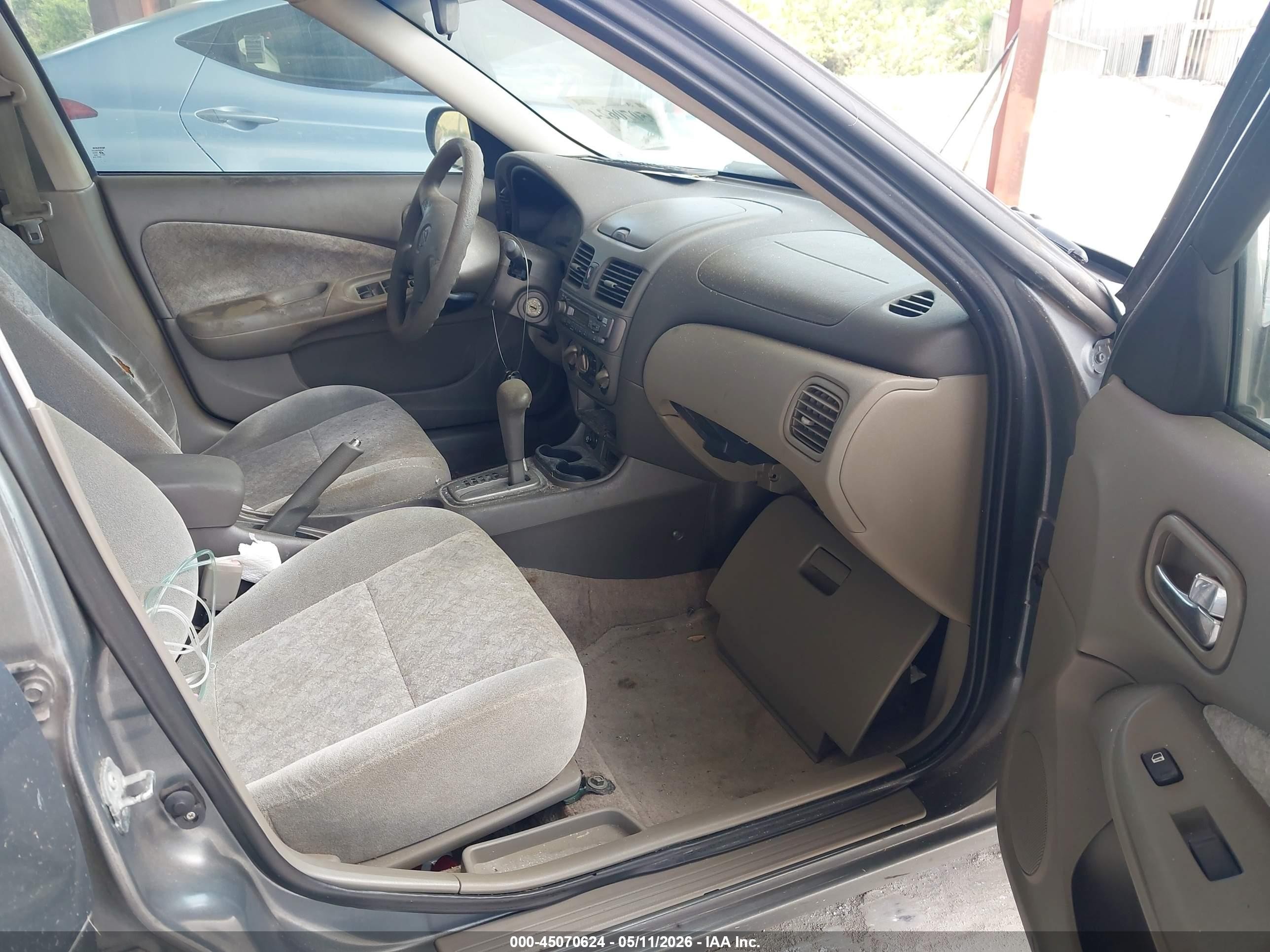 2001 Nissan Sentra Gxe Gray vin: 3N1CB51DX1L463650